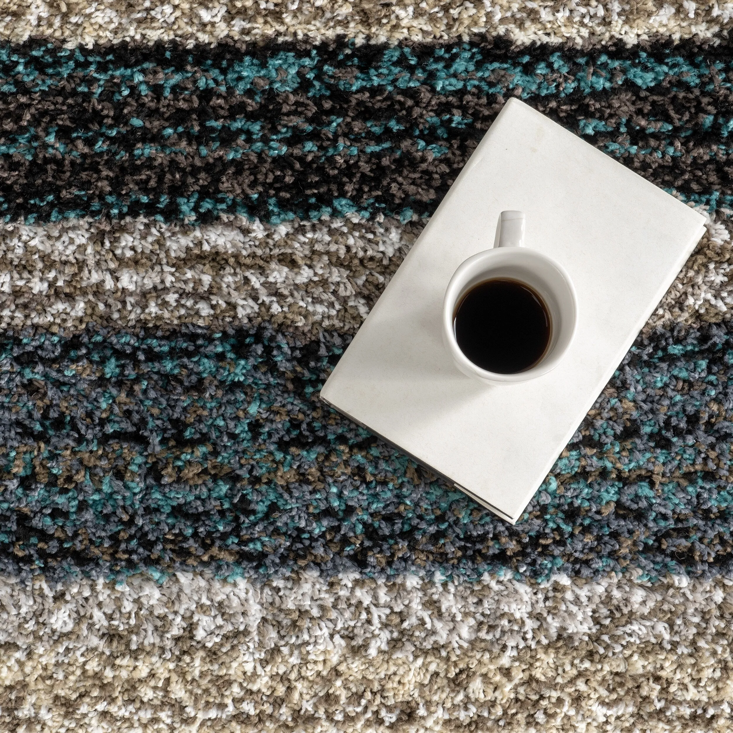 Nuloom Drey Striped Shag Area Rug