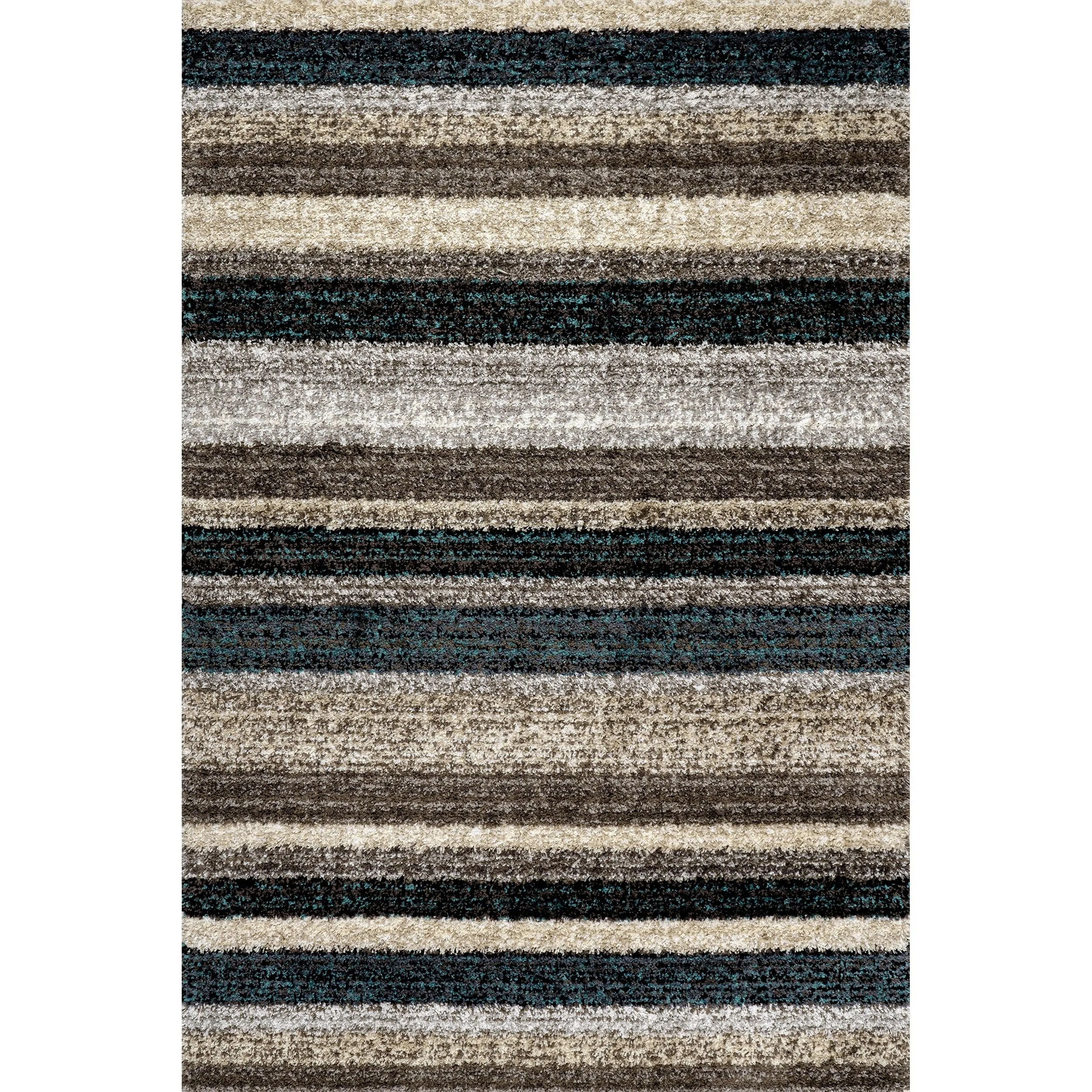 Nuloom Drey Striped Shag Area Rug