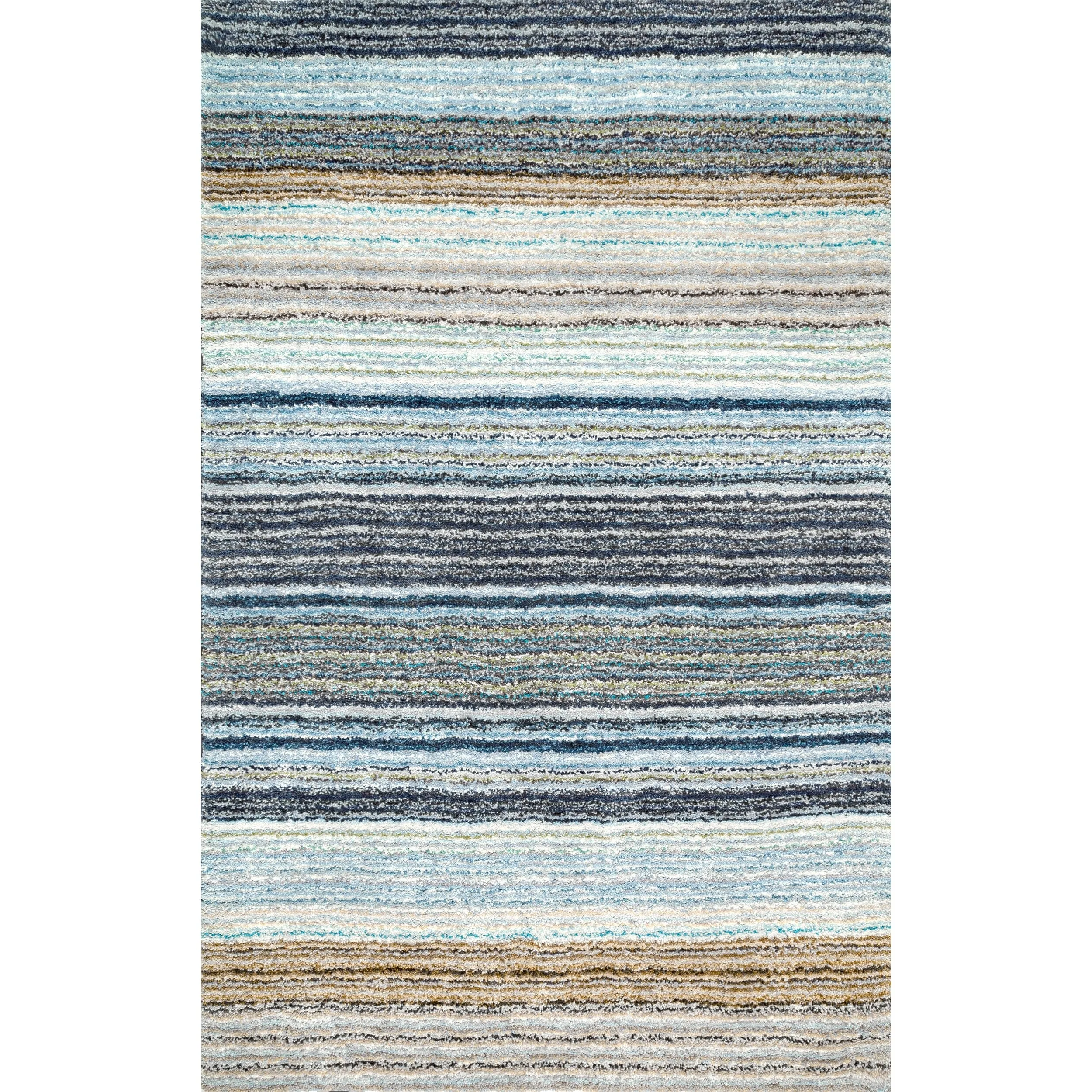 Nuloom Drey Striped Shag Area Rug