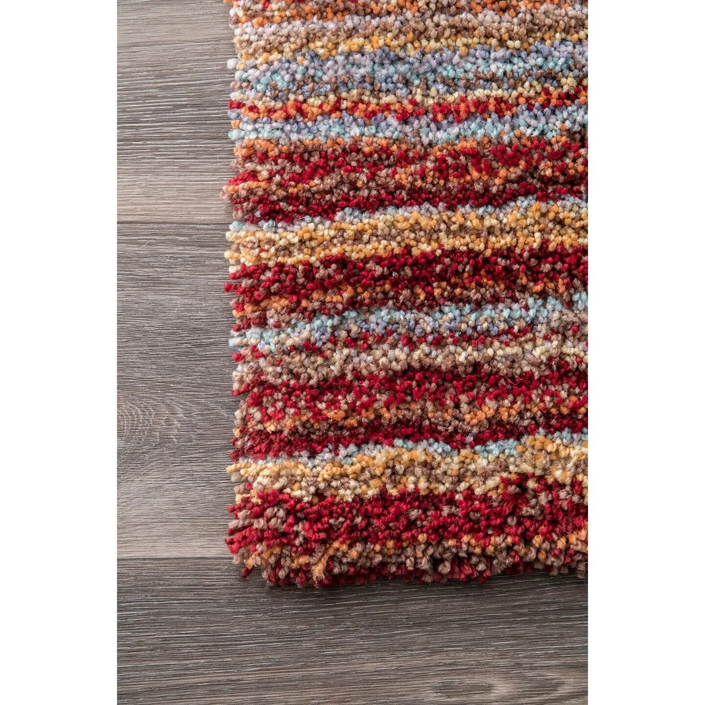 Nuloom Drey Striped Shag Area Rug