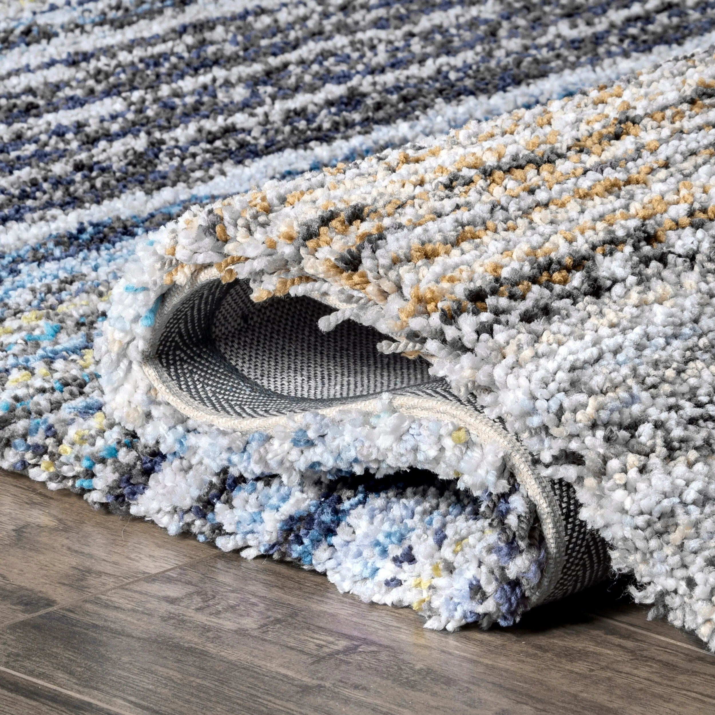 Nuloom Drey Striped Shag Area Rug