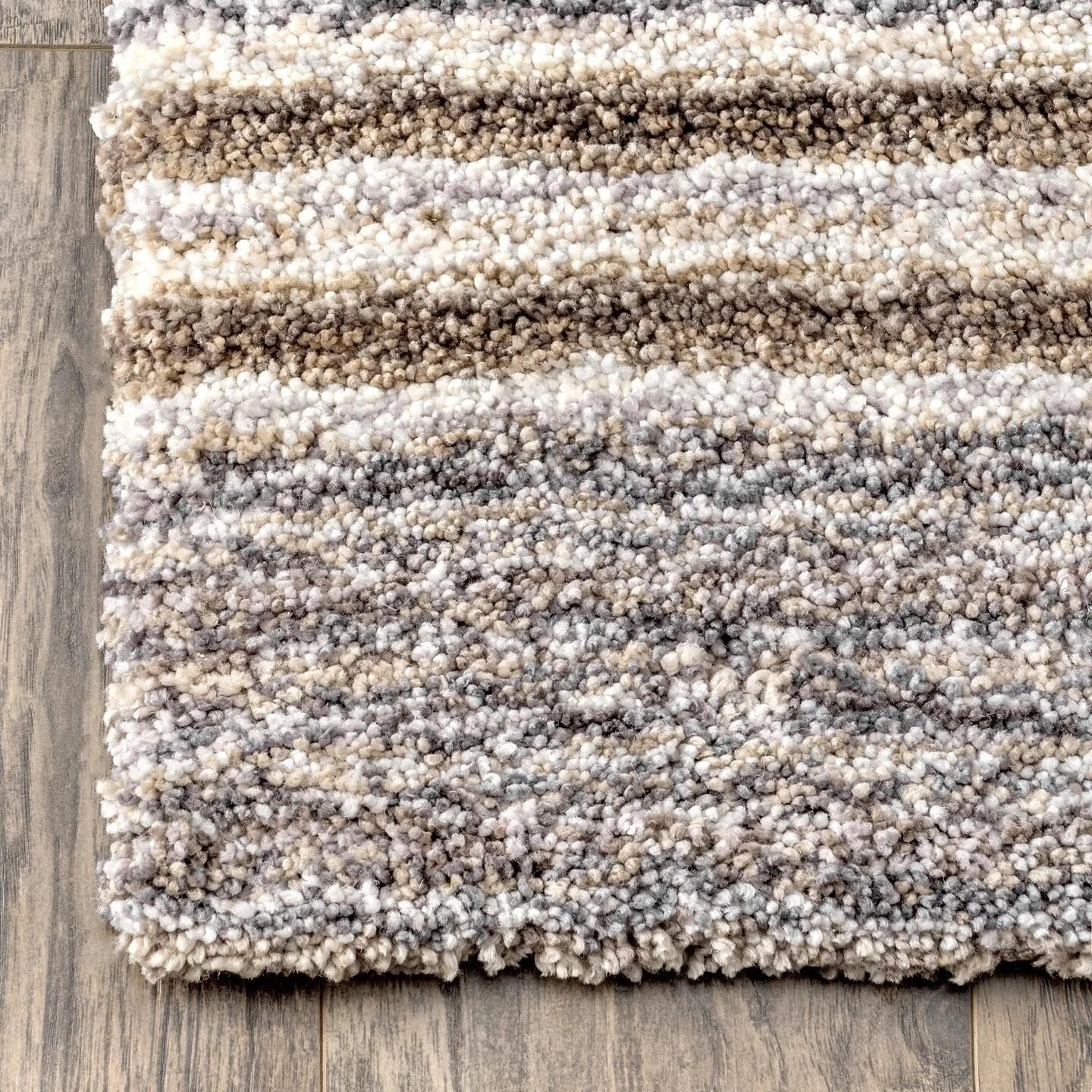 Nuloom Drey Striped Shag Area Rug
