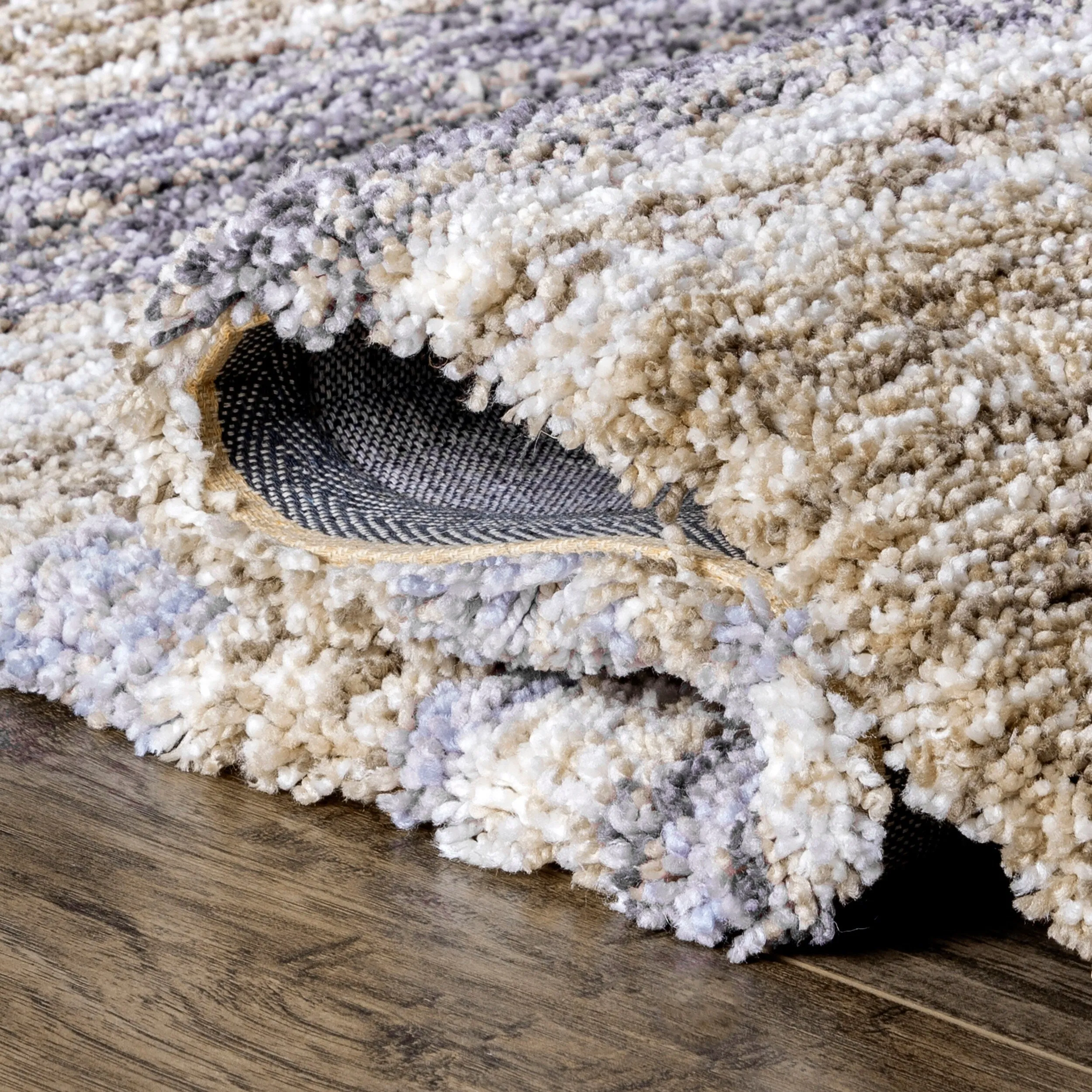 Nuloom Drey Striped Shag Area Rug