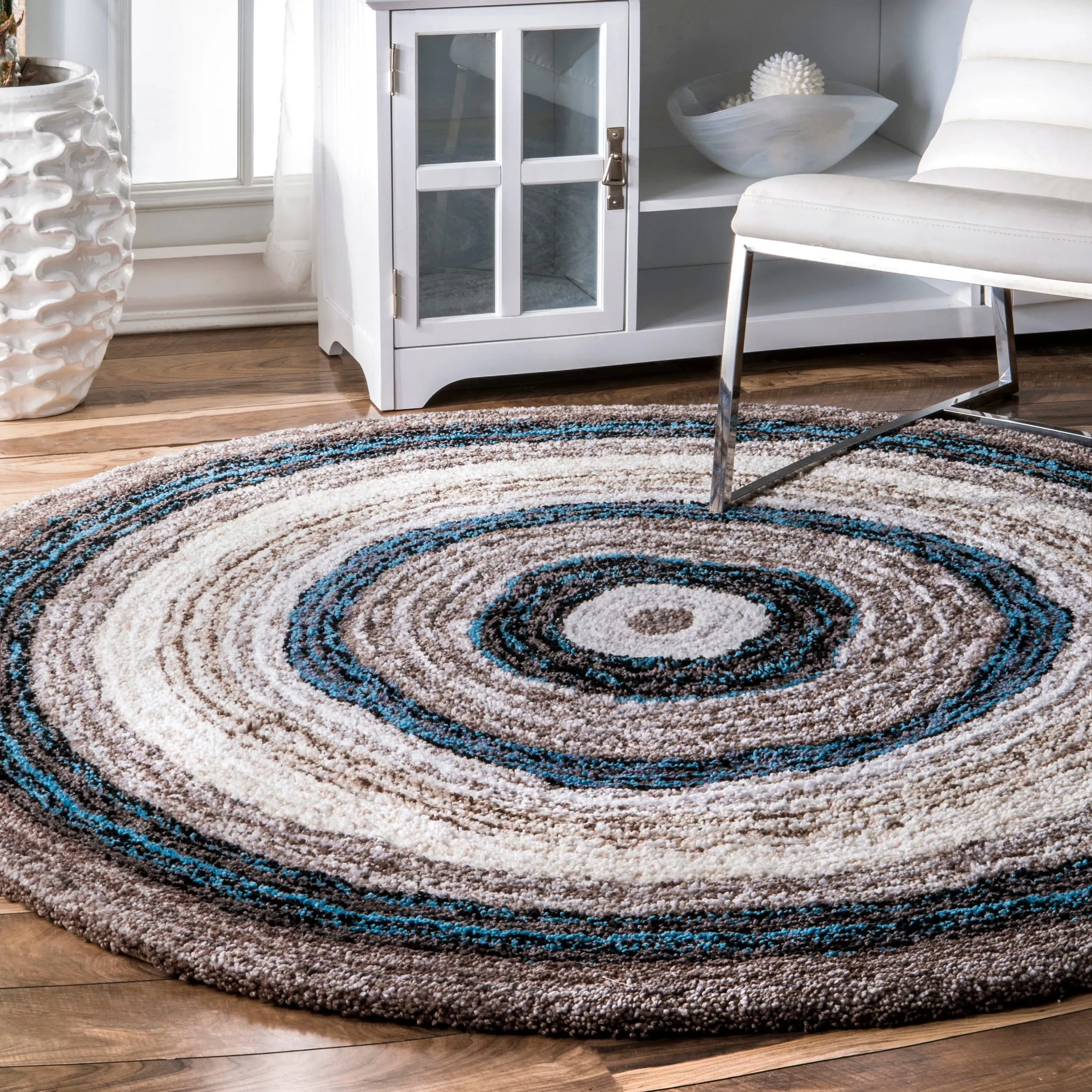 Nuloom Drey Striped Shag Area Rug