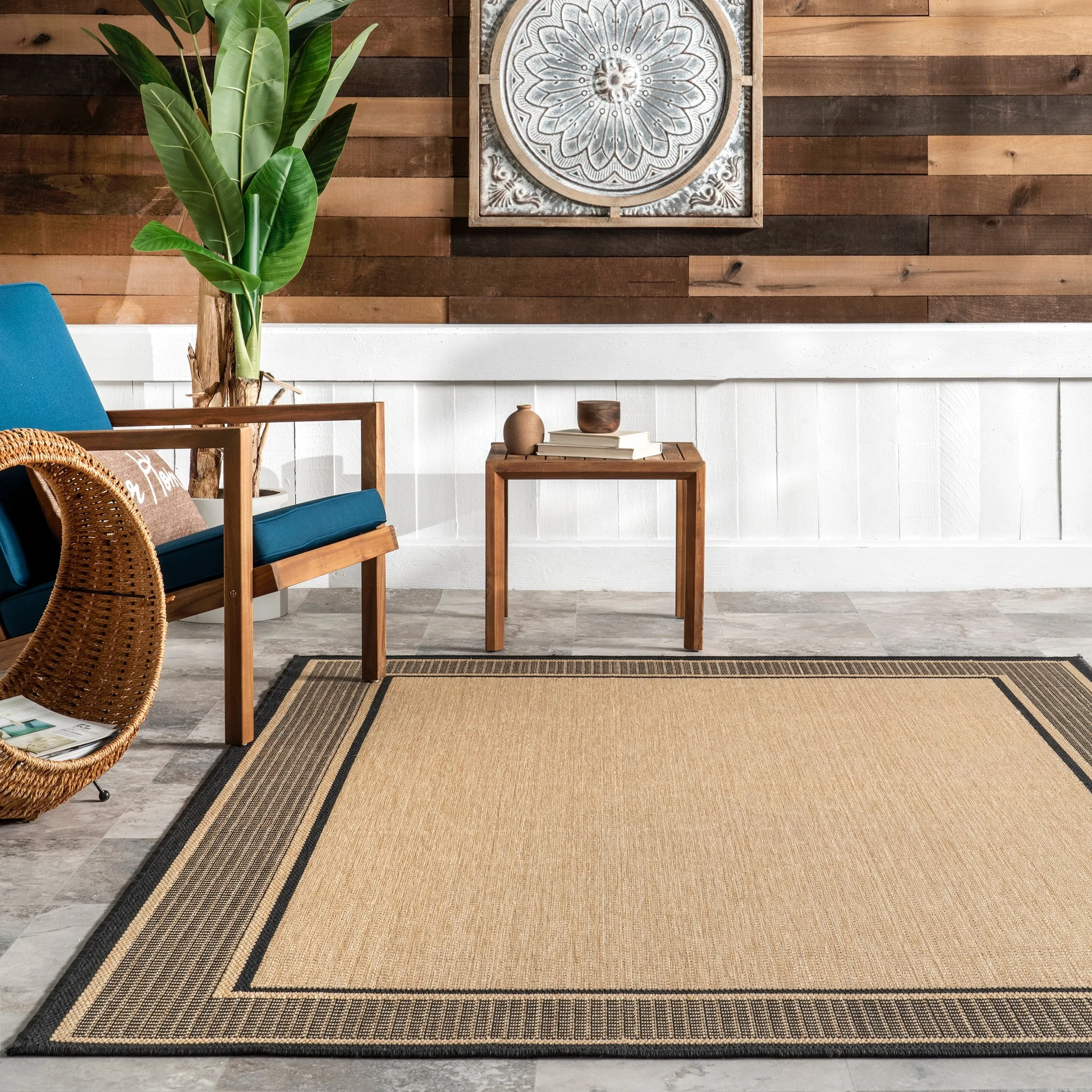 Nuloom Elizabeth Classic Bordered Indoor/Outdoor Area Rug