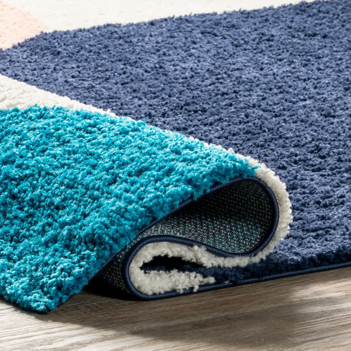 Nuloom Ellyn Abstract Shapes Shag Area Rug