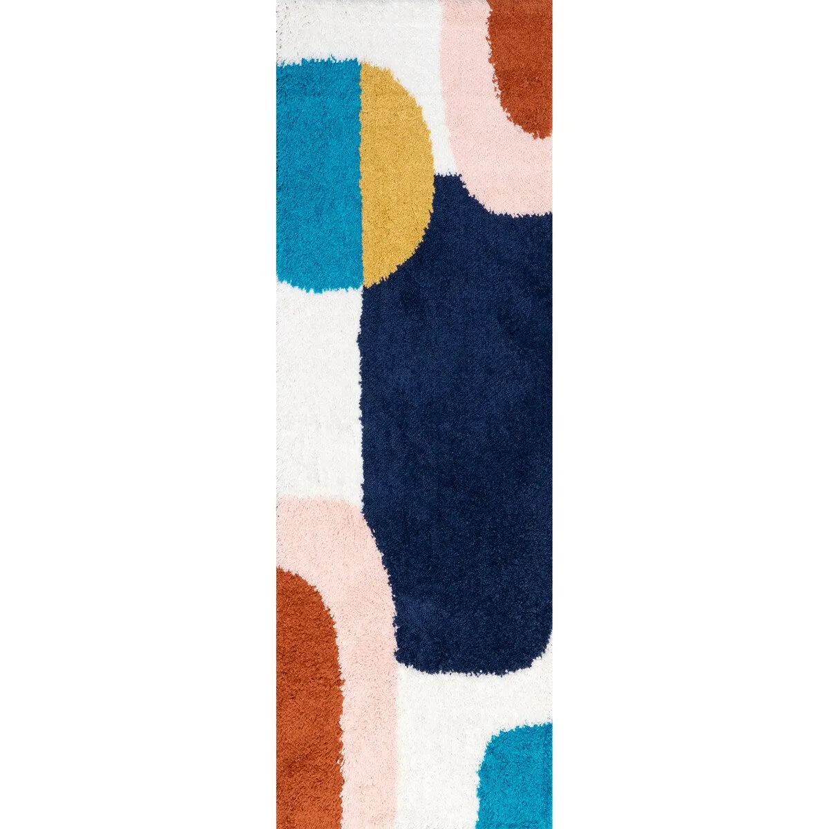 Nuloom Ellyn Abstract Shapes Shag Area Rug