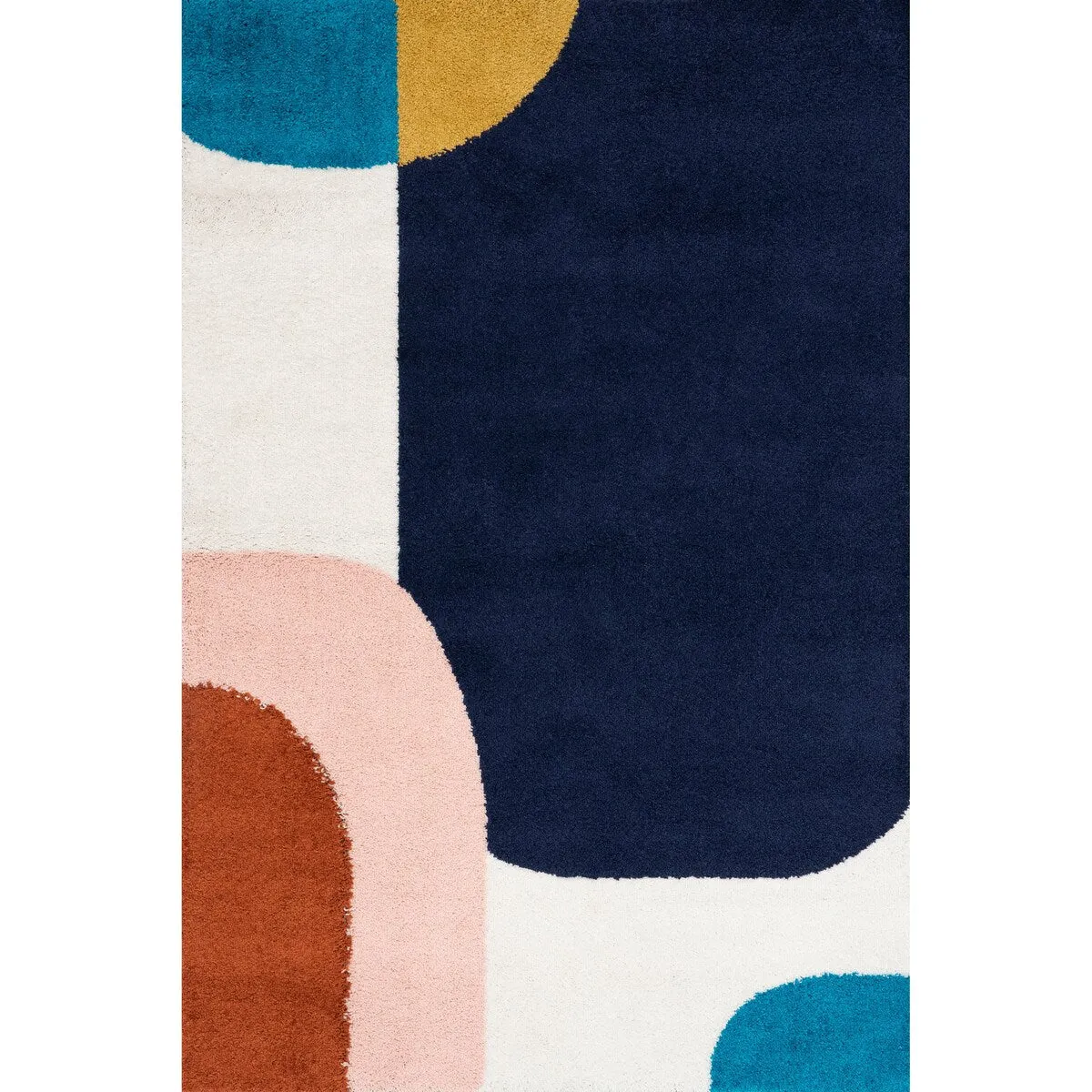 Nuloom Ellyn Abstract Shapes Shag Area Rug