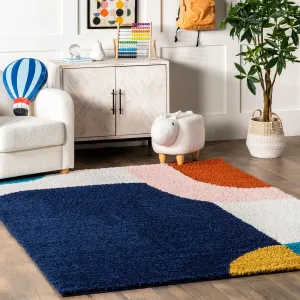 Nuloom Ellyn Abstract Shapes Shag Area Rug
