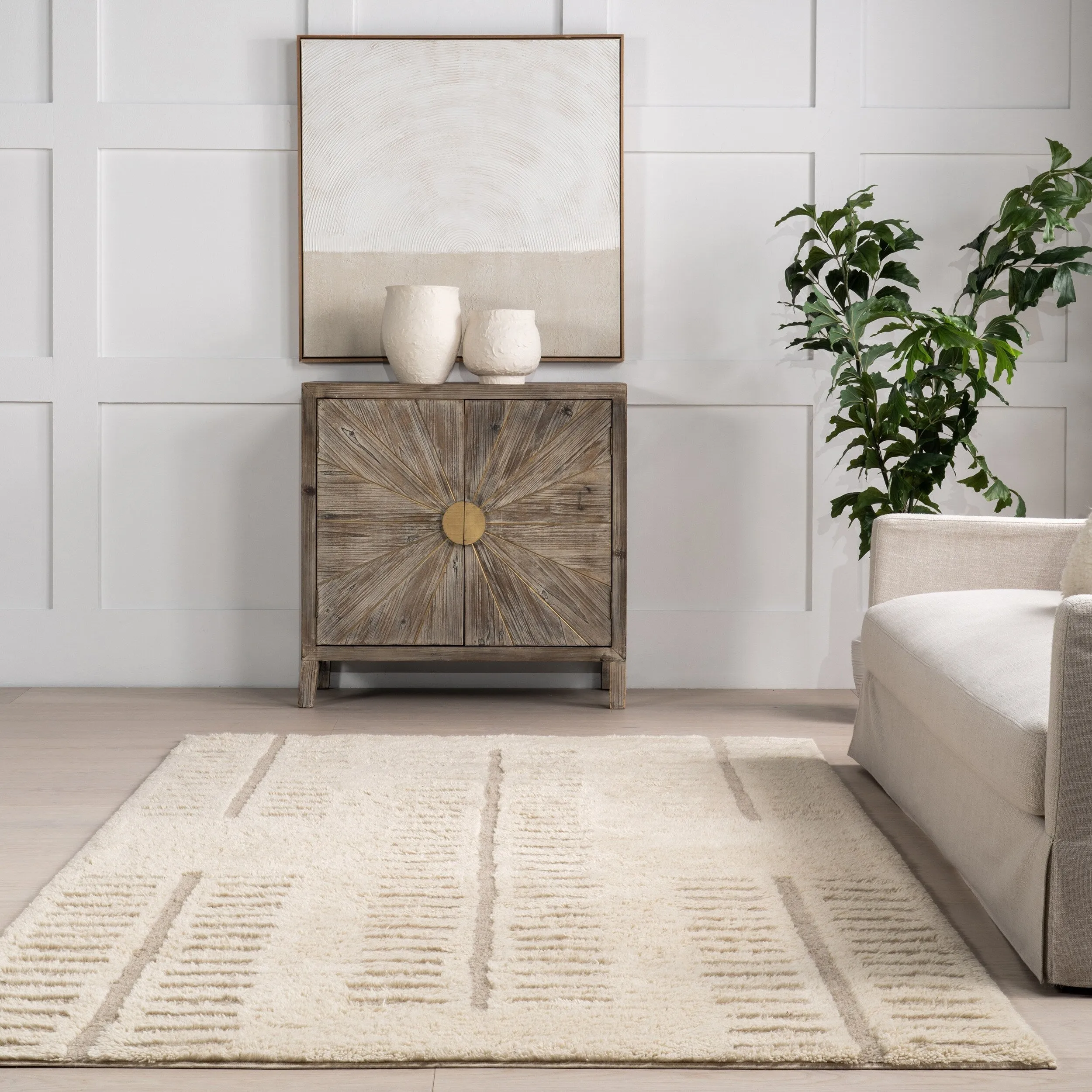 Nuloom Finlay Modern Wool Machine Washable Area Rug