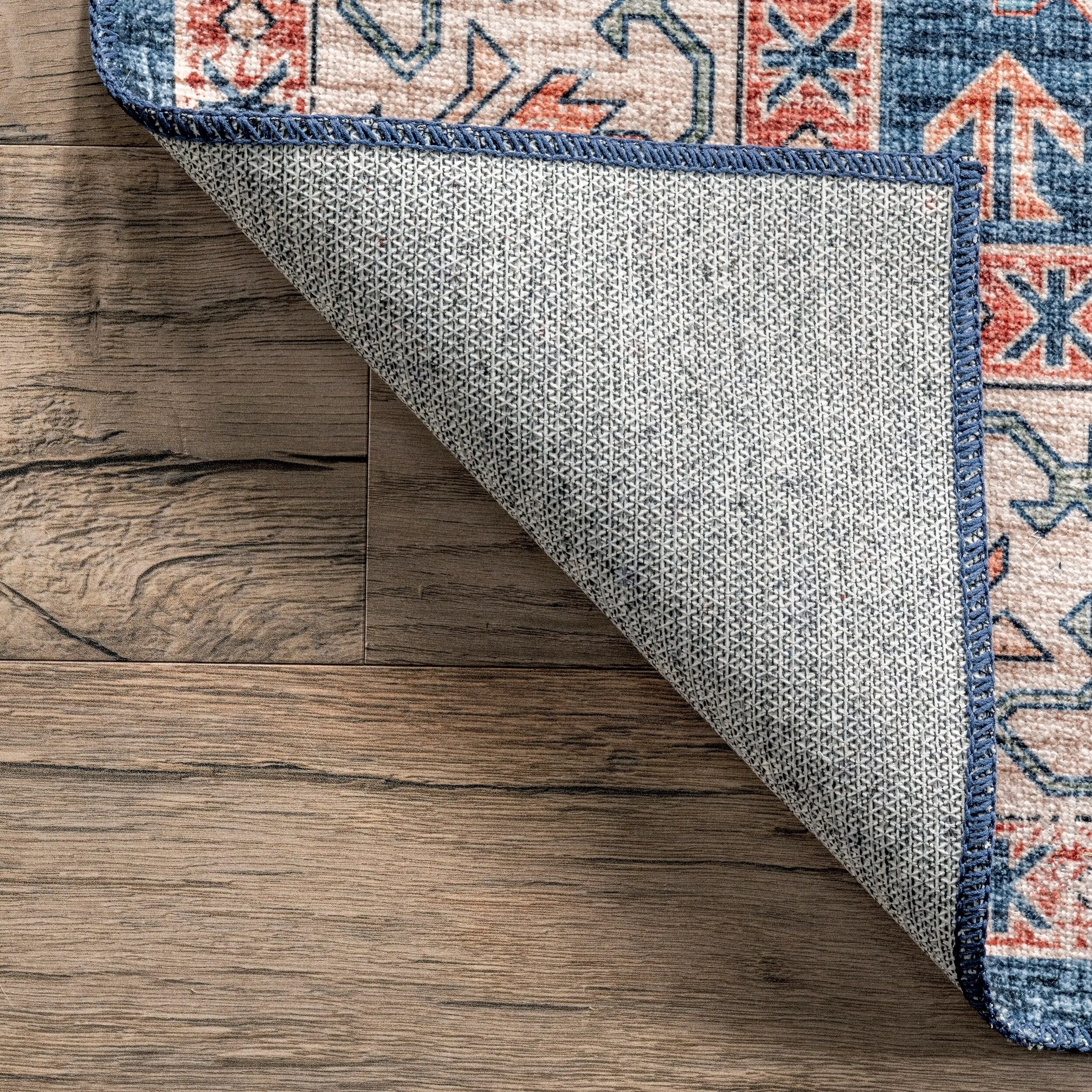Nuloom Finley SpinClean Machine Washable Vintage Distressed Area Rug