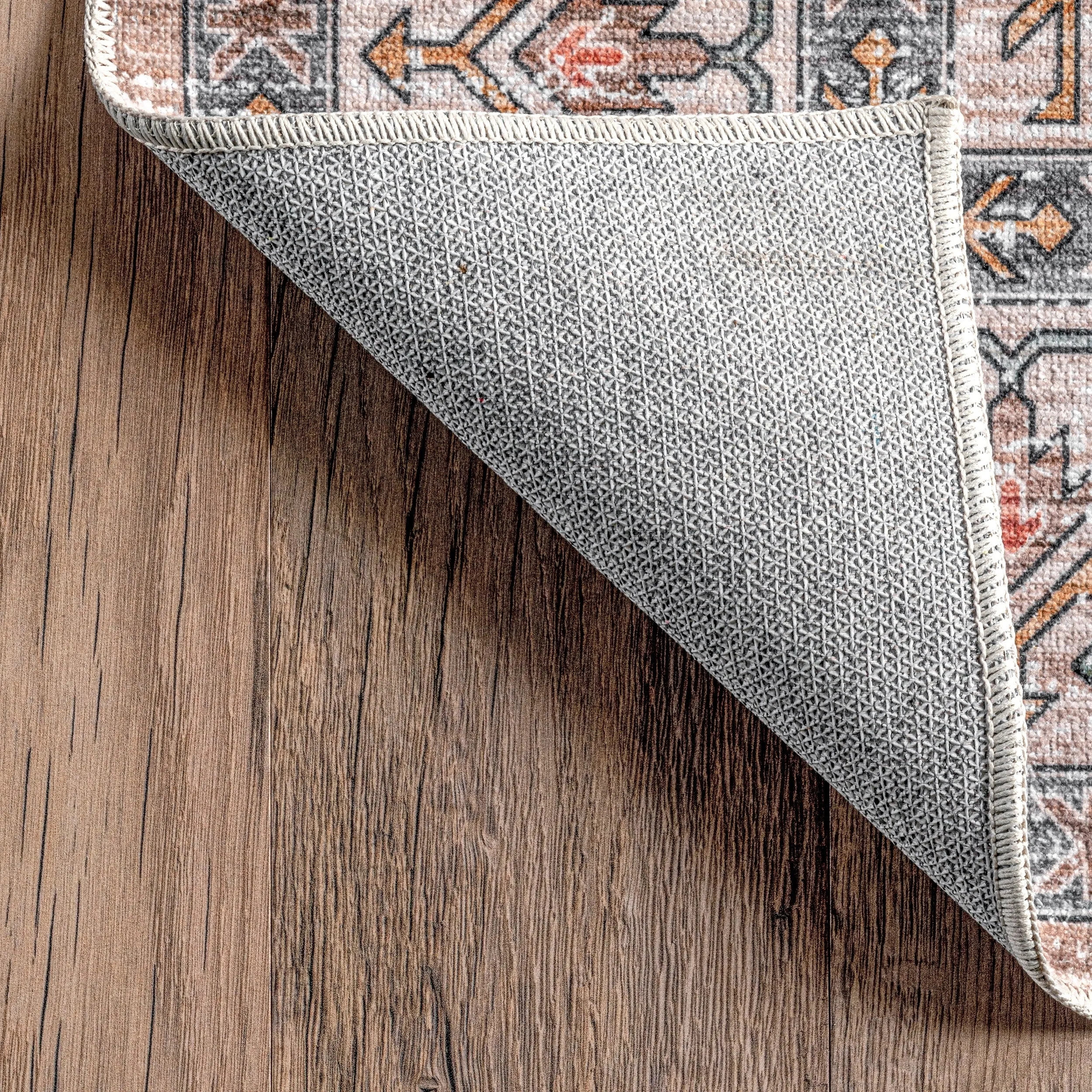 Nuloom Finley SpinClean Machine Washable Vintage Distressed Area Rug