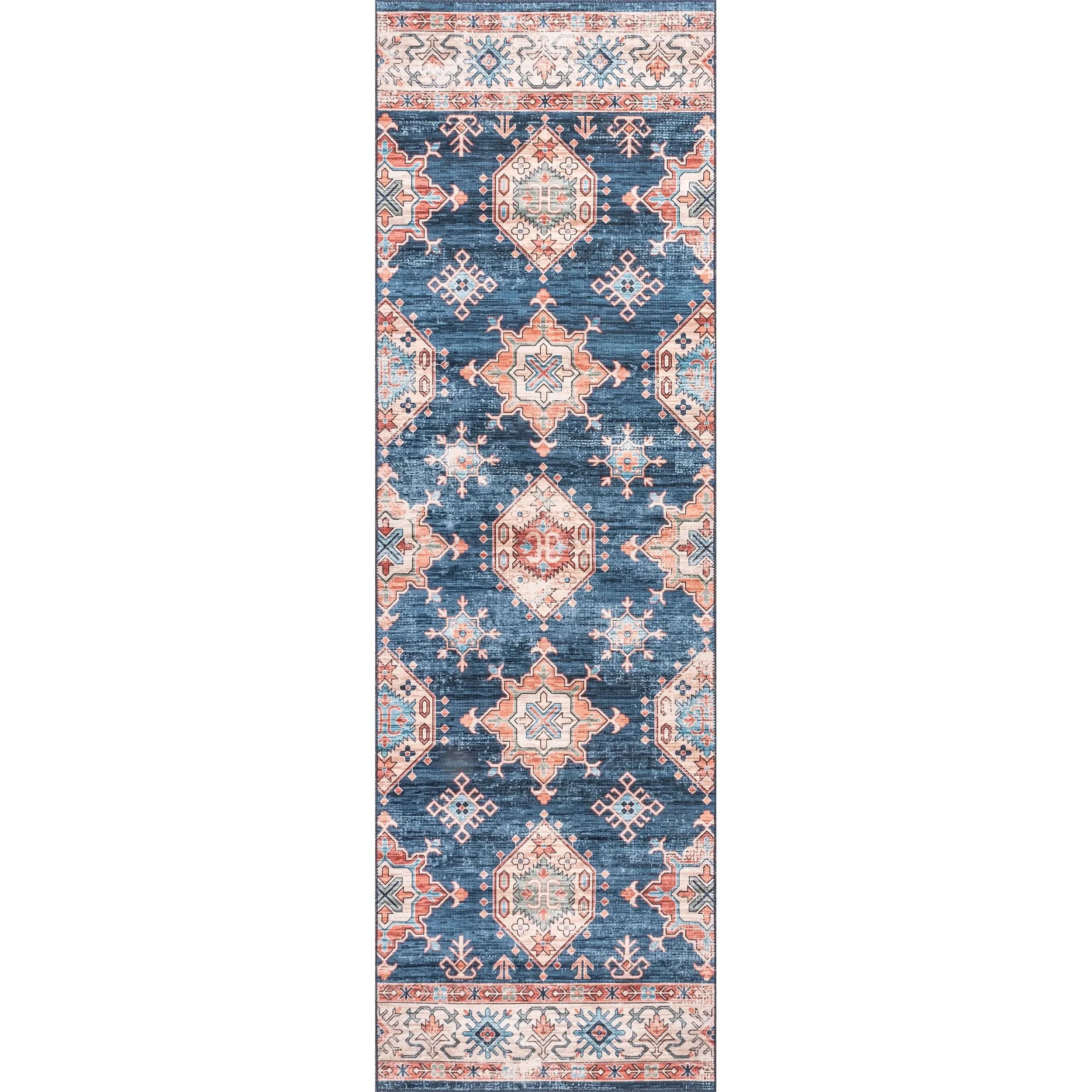 Nuloom Finley SpinClean Machine Washable Vintage Distressed Area Rug
