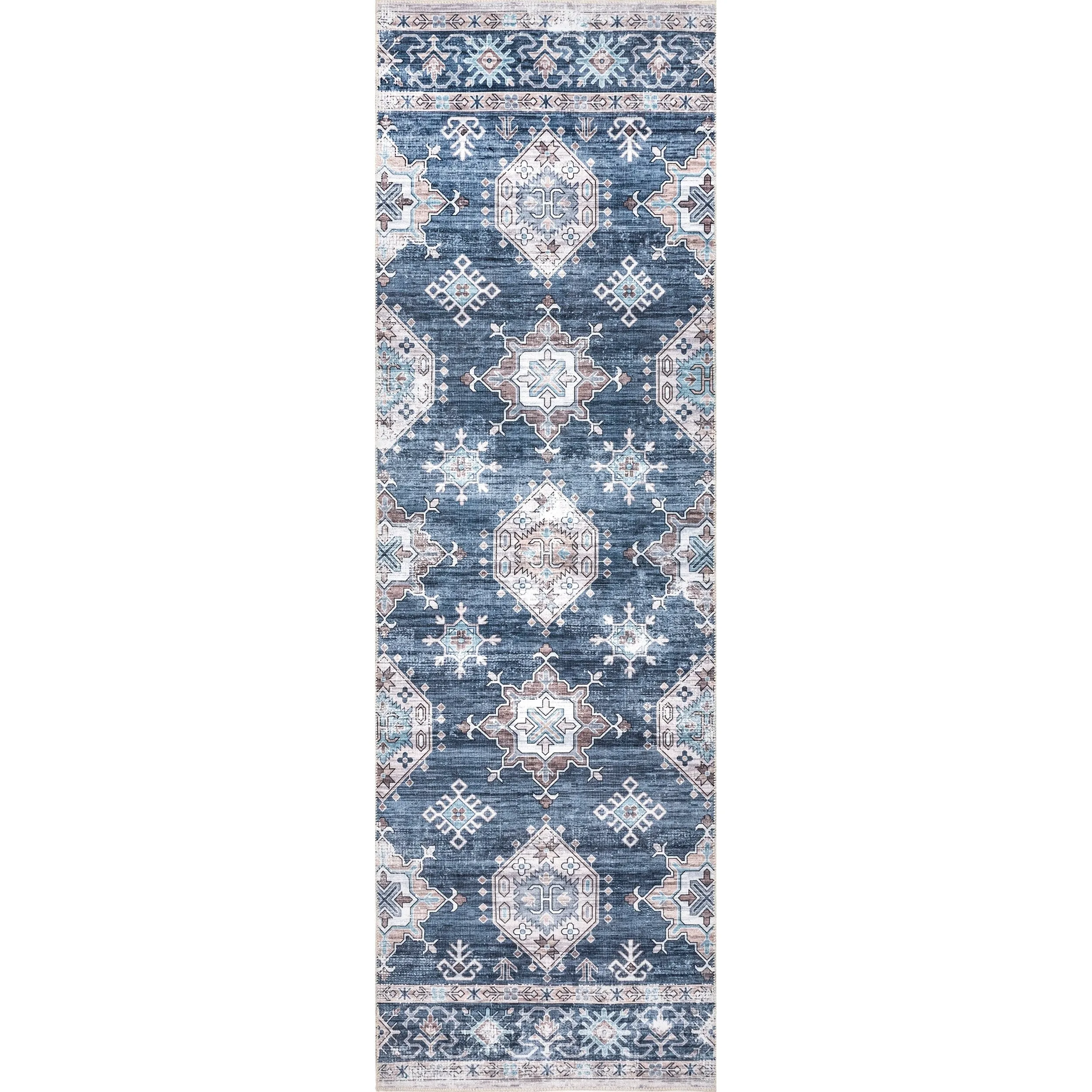 Nuloom Finley SpinClean Machine Washable Vintage Distressed Area Rug