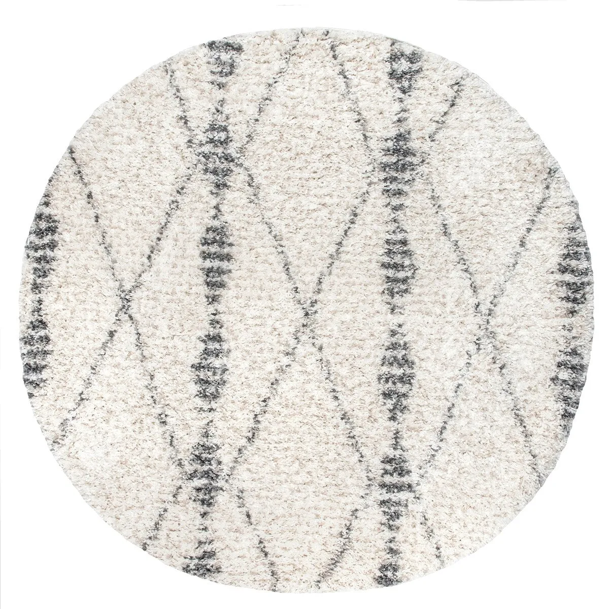 Nuloom Freddie Diamond Banded Contemporary Area Rug with Tassel