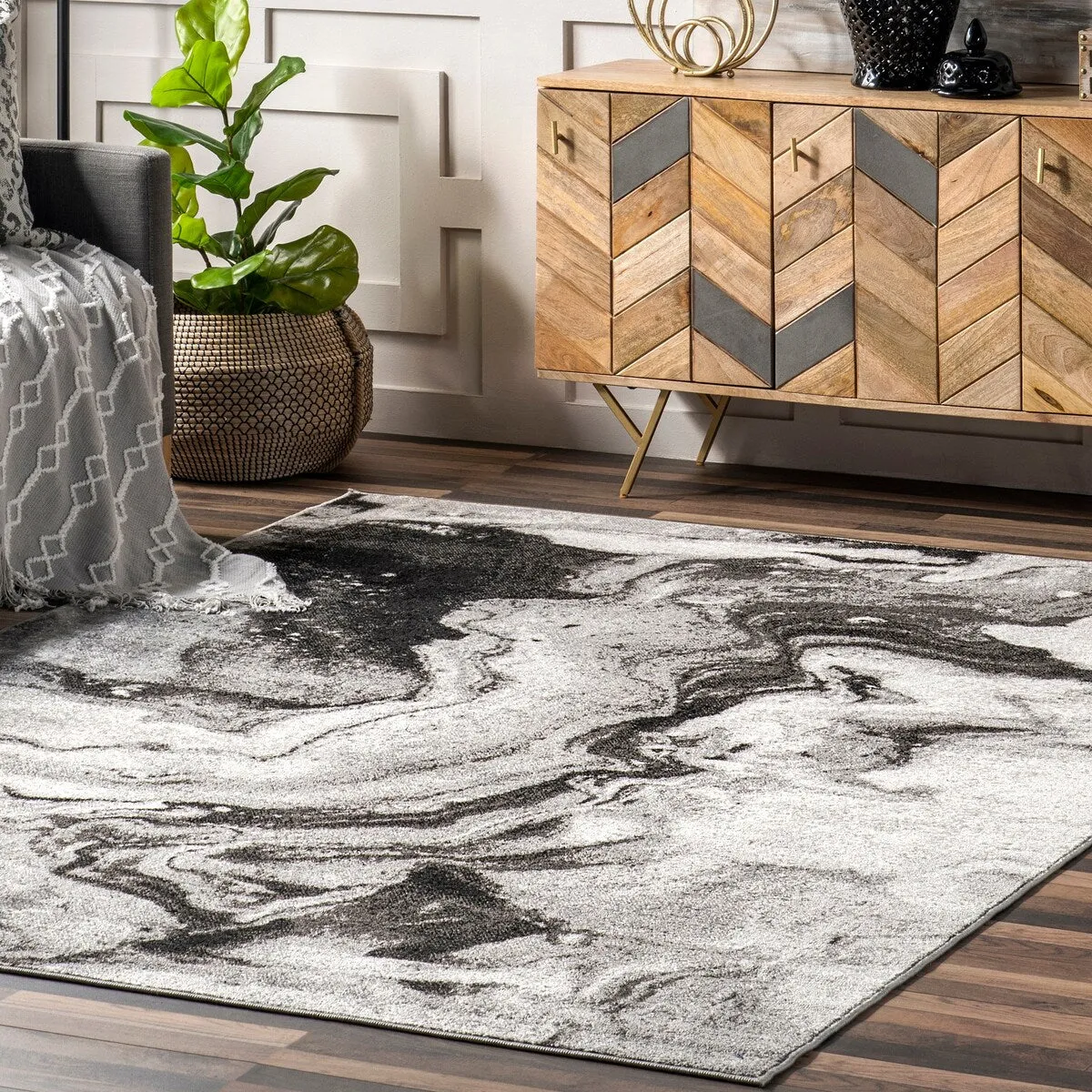 Nuloom Grace Contemporary Abstract Area Rug