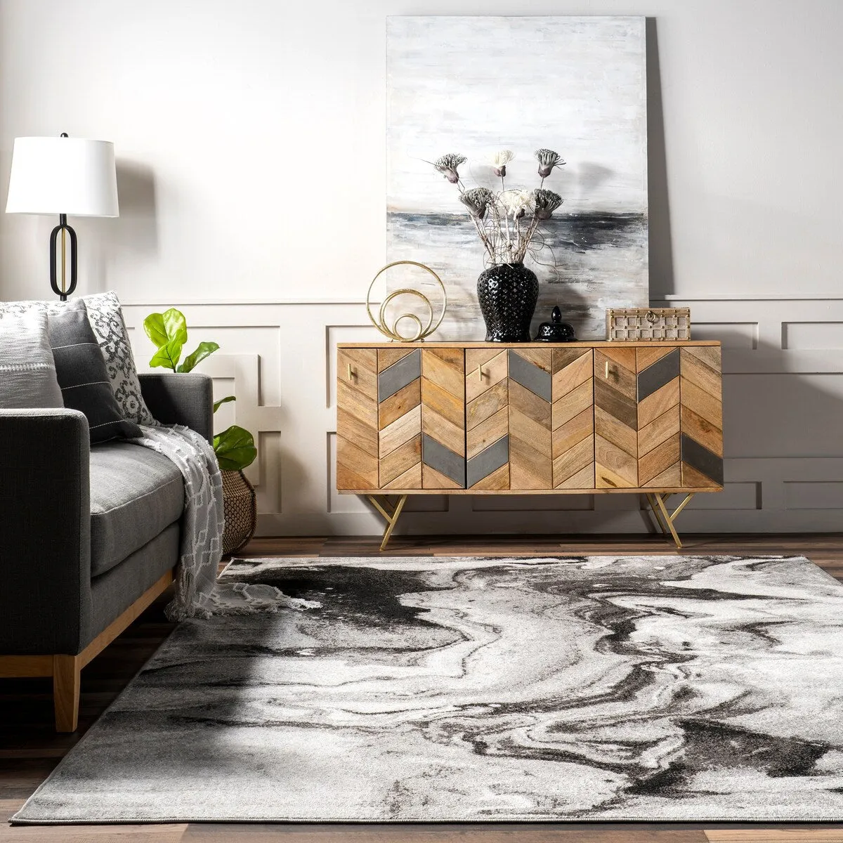 Nuloom Grace Contemporary Abstract Area Rug