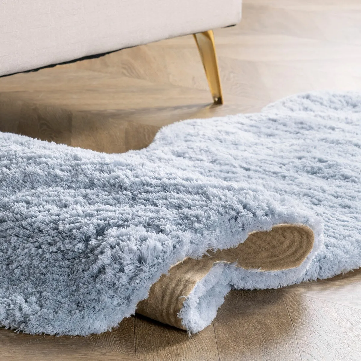 Nuloom Hand Tufted Double Pelt Faux Sheepskin Area Rug