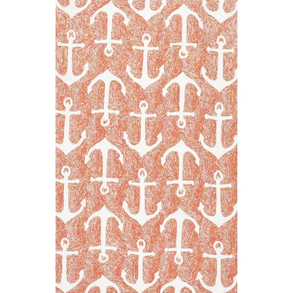 Nuloom Indoor/Outdoor Nautical Anchor Area Rug