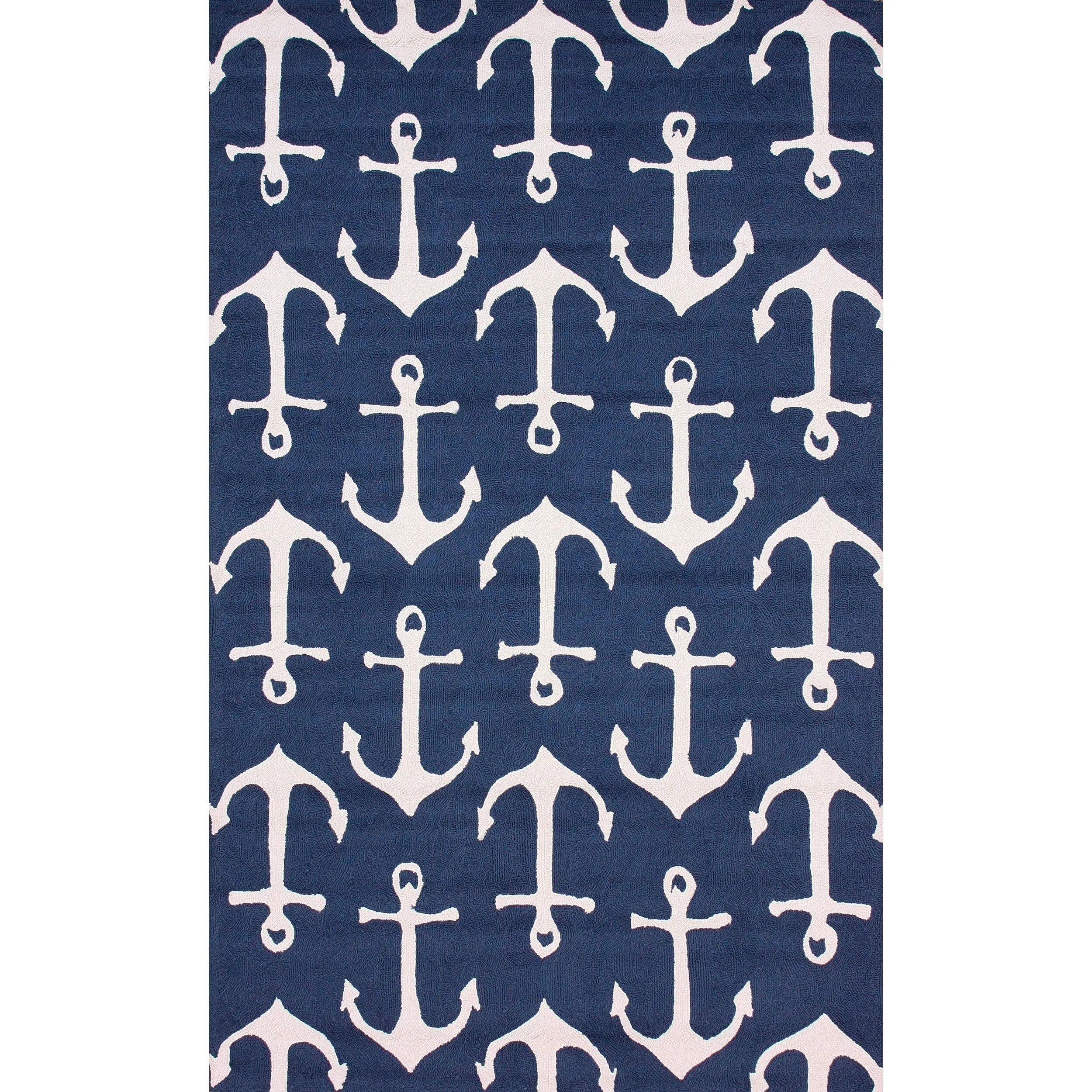 Nuloom Indoor/Outdoor Nautical Anchor Area Rug