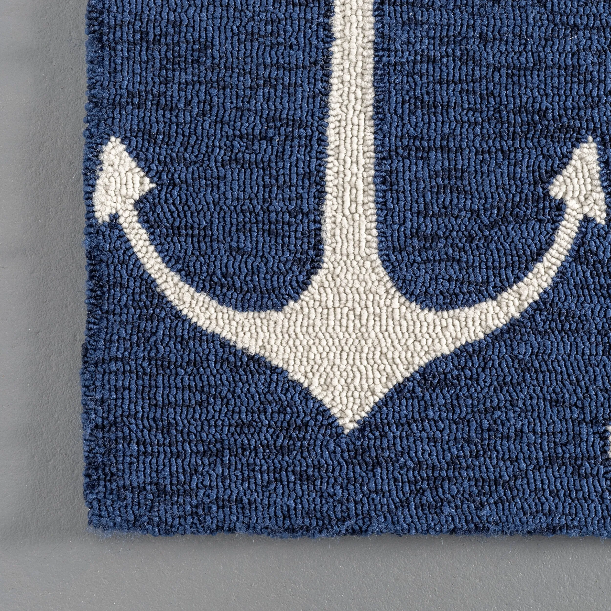 Nuloom Indoor/Outdoor Nautical Anchor Area Rug