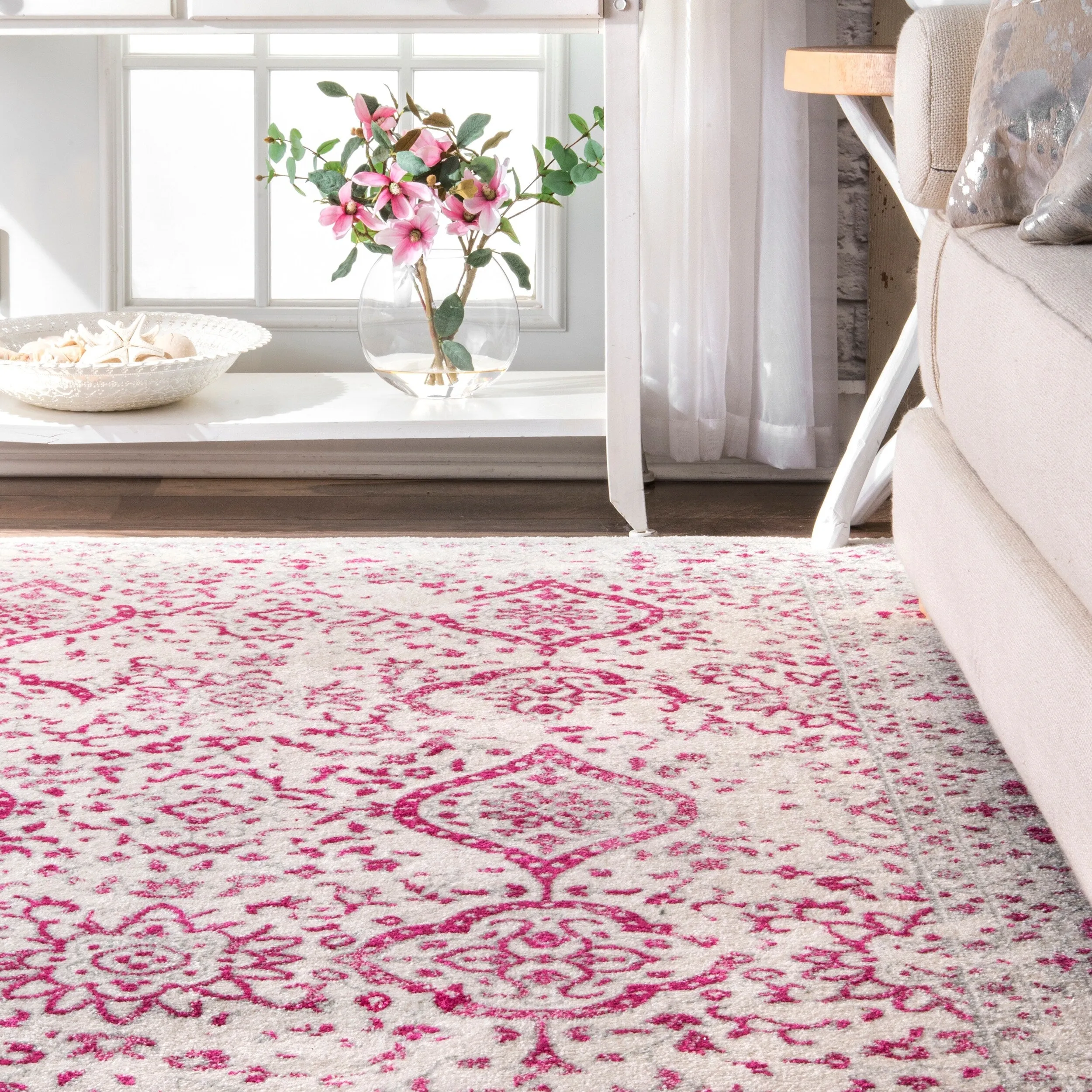 Nuloom Jacky Floral Vintage Area Rug