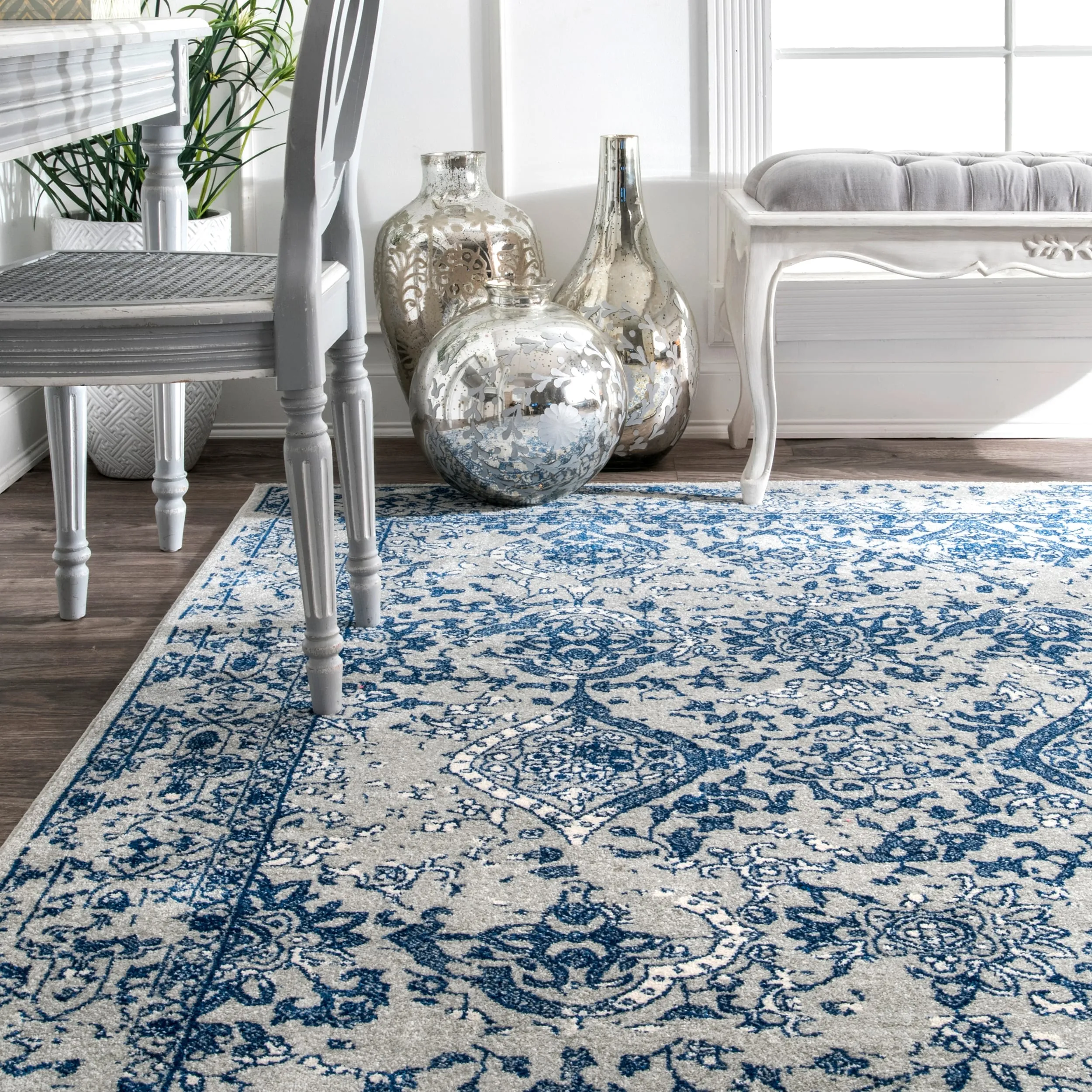Nuloom Jacky Floral Vintage Area Rug