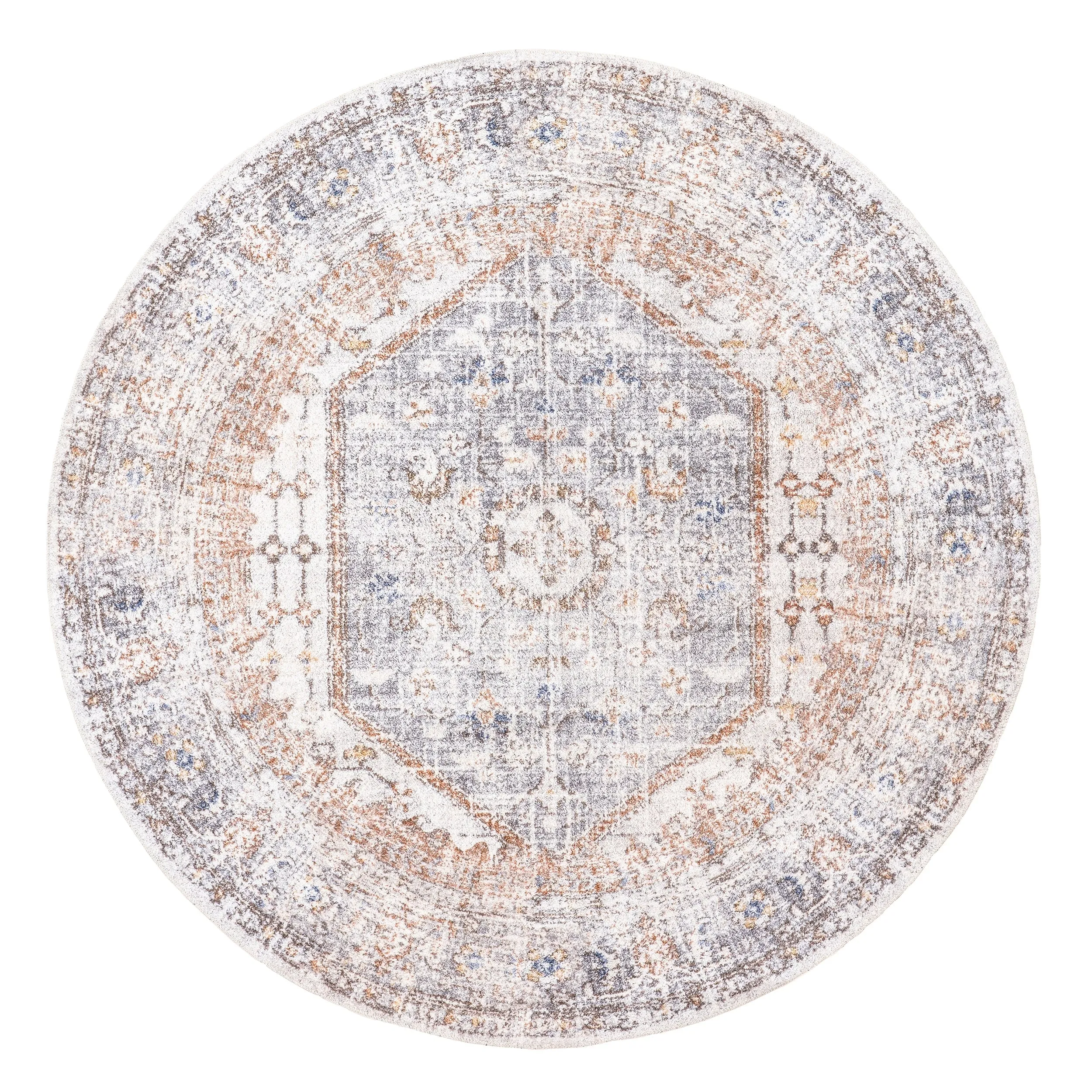 Nuloom Jacquie SpinClean Machine Washable Vintage Floral Area Rug