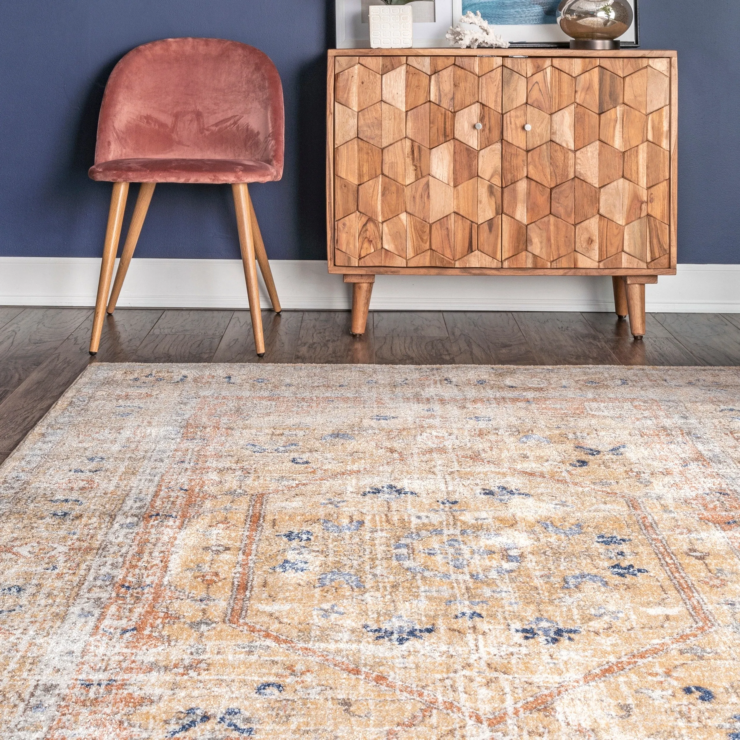 Nuloom Jacquie Vintage Floral Area Rug