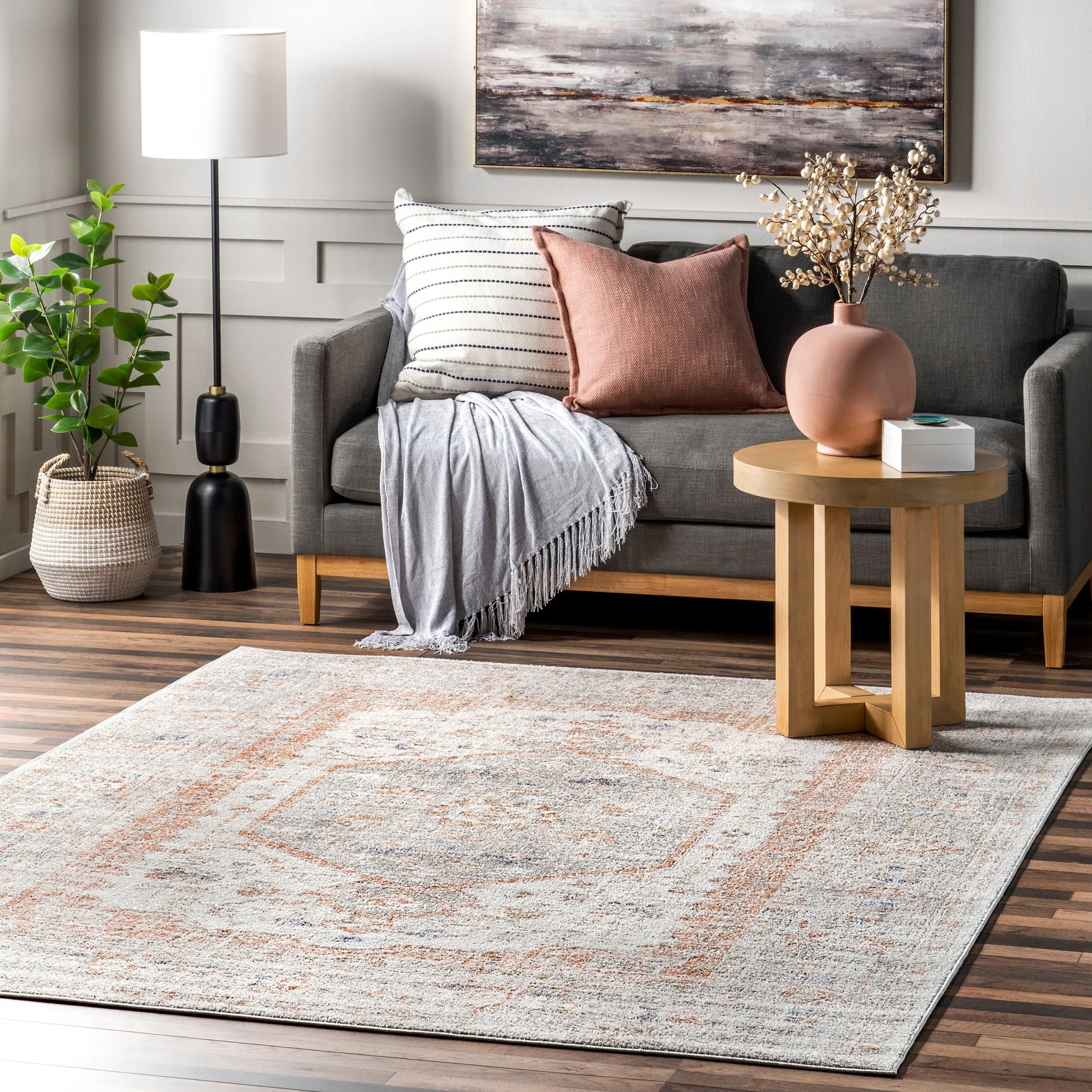 Nuloom Jacquie Vintage Floral Area Rug