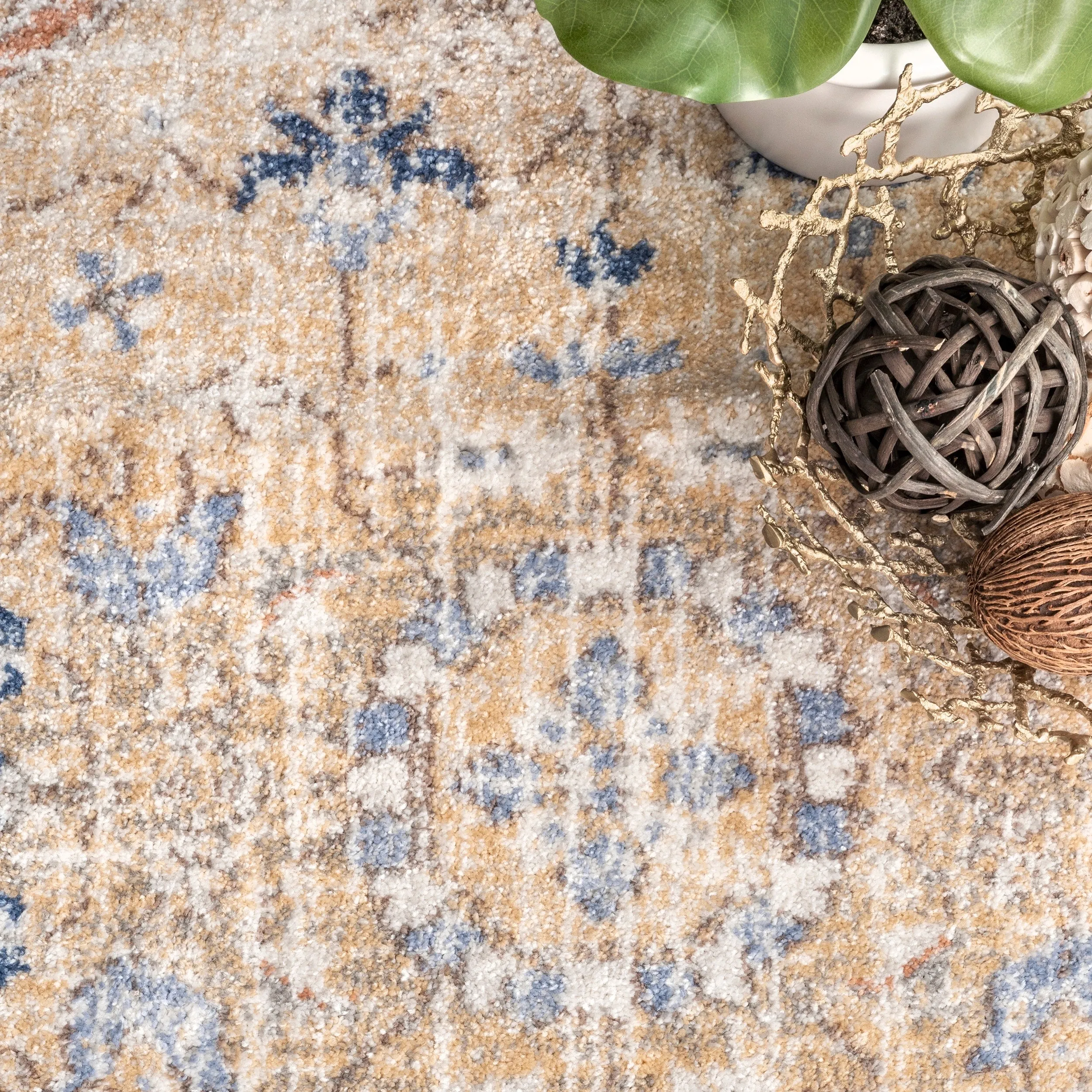 Nuloom Jacquie Vintage Floral Area Rug