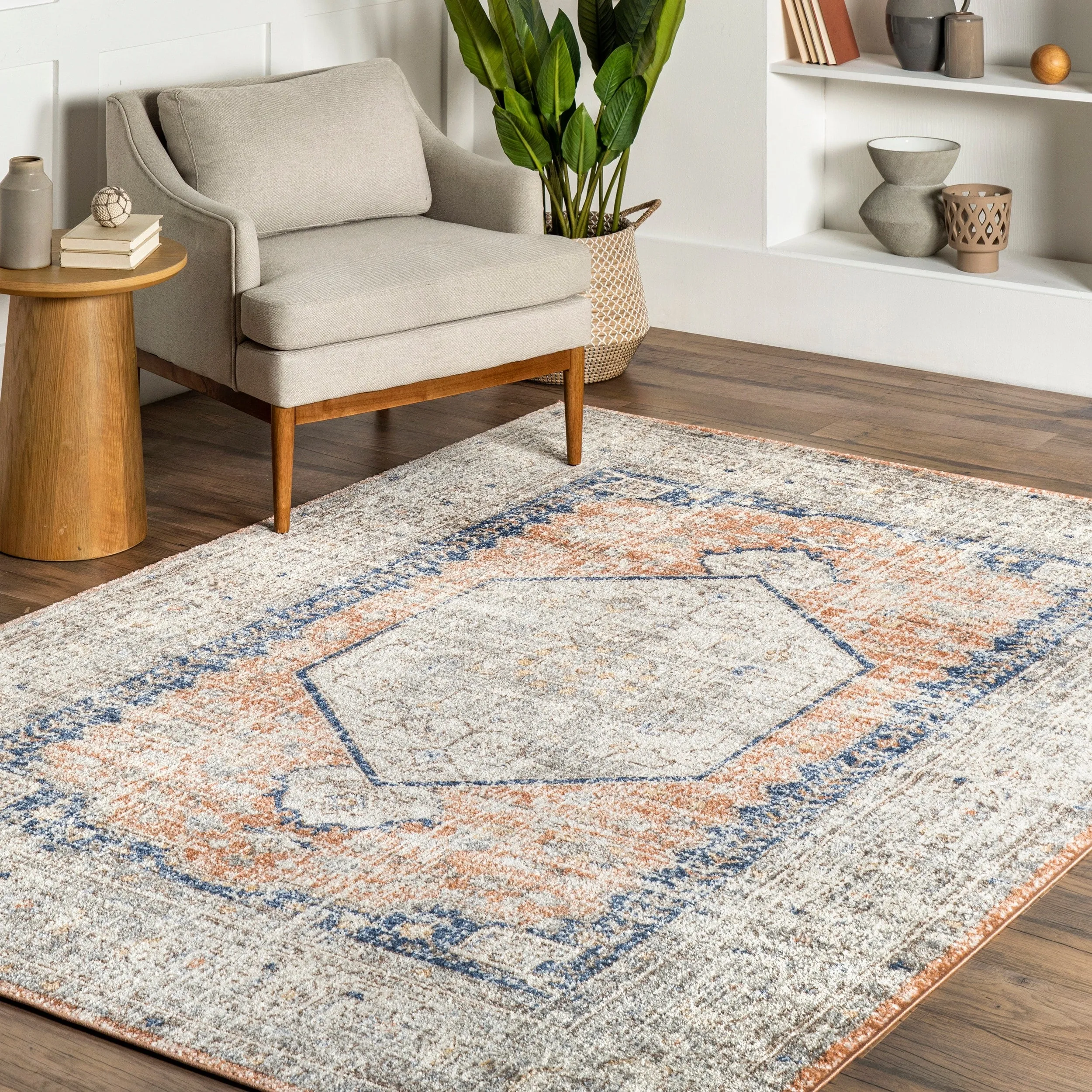 Nuloom Jacquie Vintage Floral Area Rug