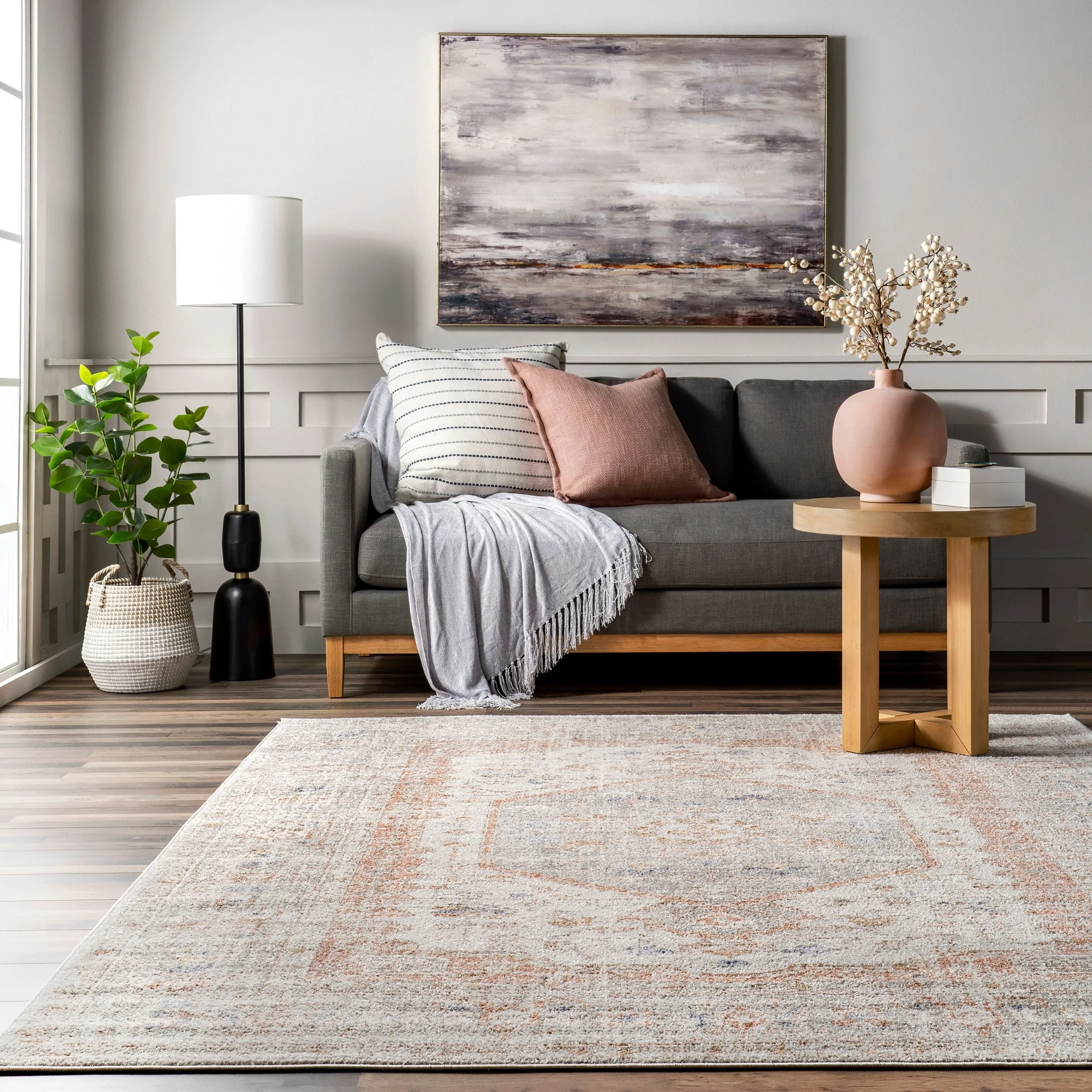 Nuloom Jacquie Vintage Floral Area Rug