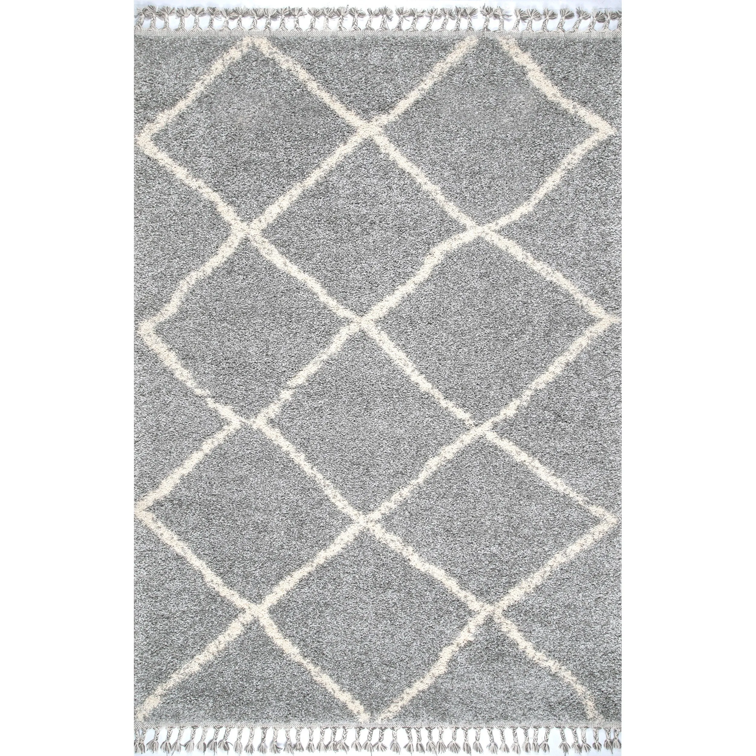 Nuloom Jessie Moroccan Lattice Tassel Area Rug