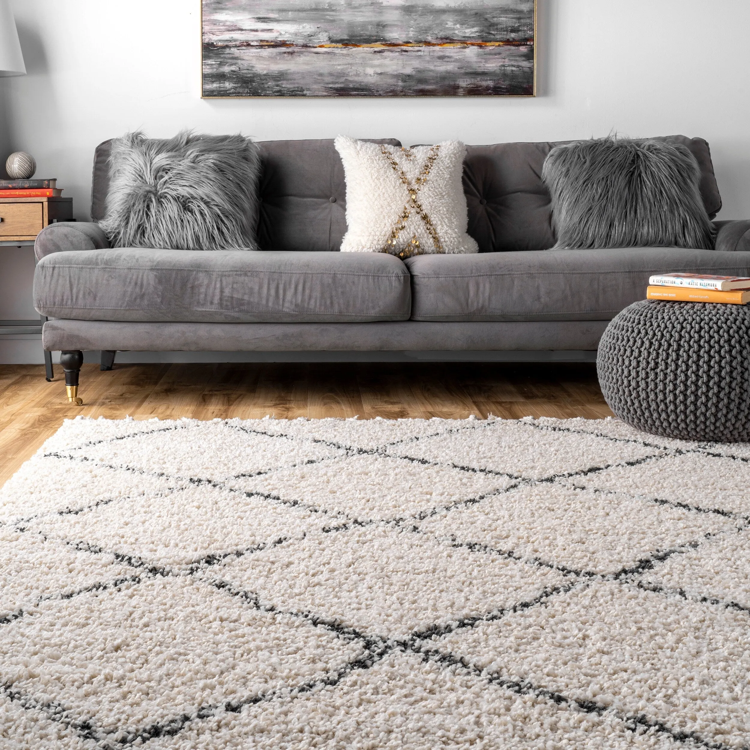 Nuloom Jessie Moroccan Lattice Tassel Area Rug