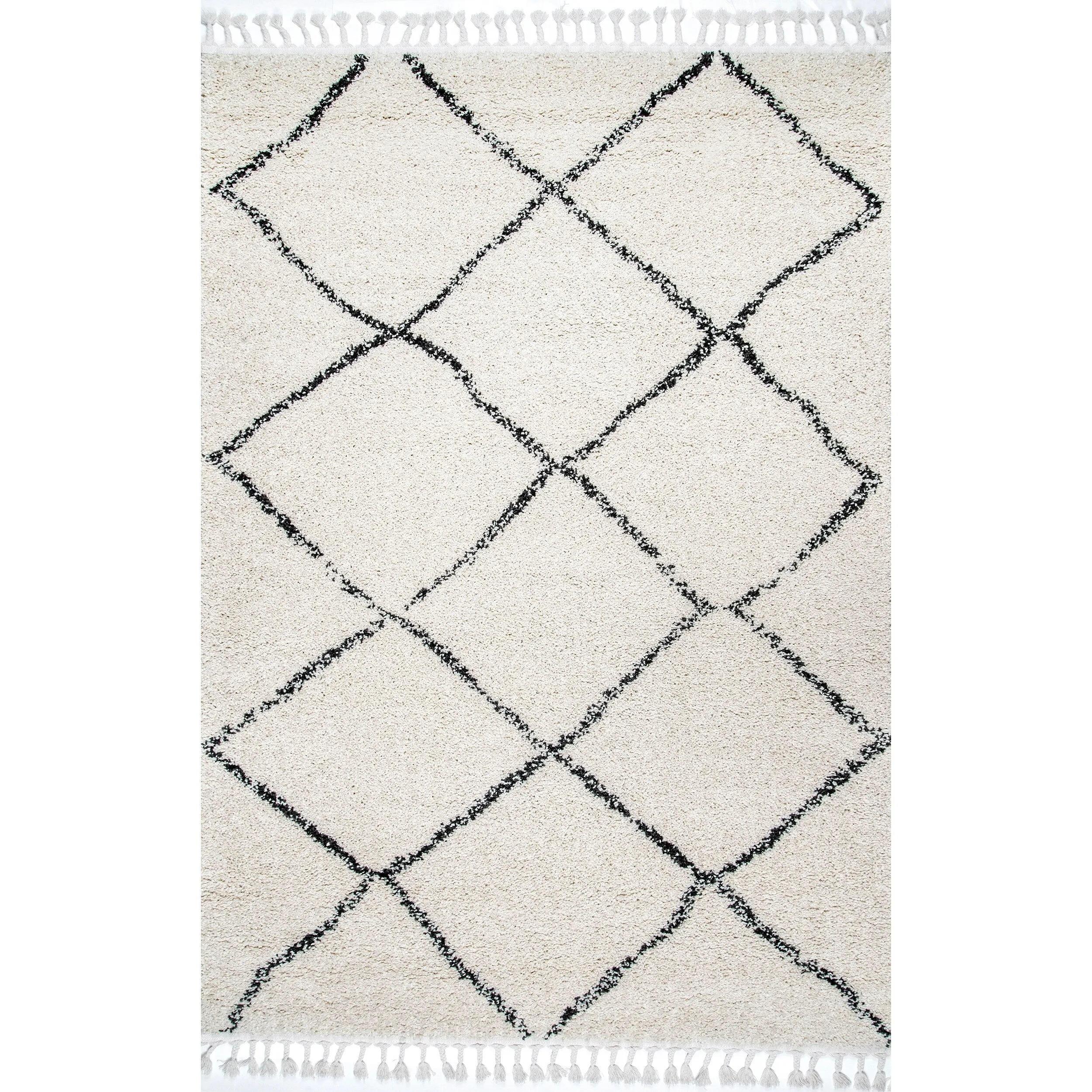 Nuloom Jessie Moroccan Lattice Tassel Area Rug