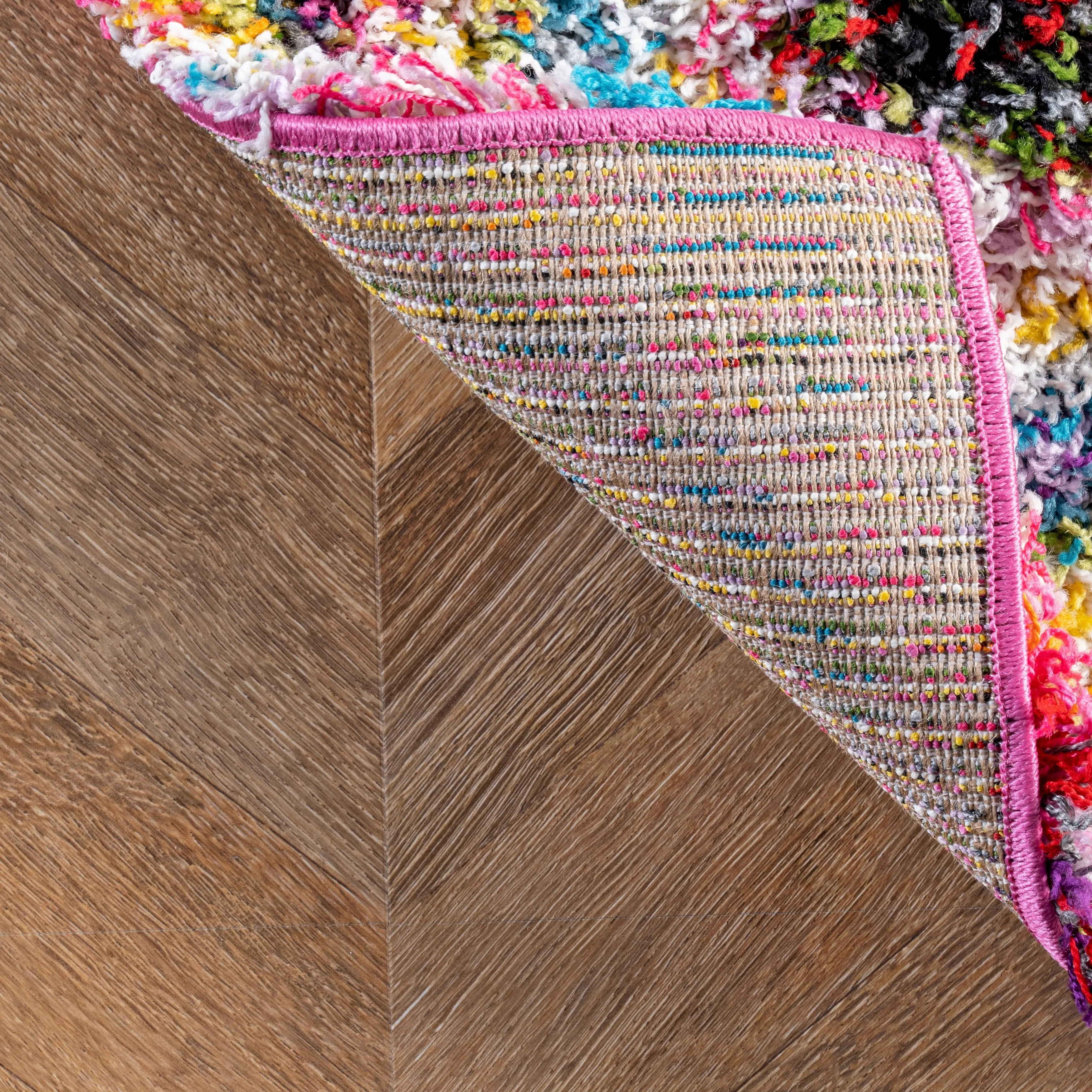 Nuloom Kindra Bohemian Circles Shag Area Rug