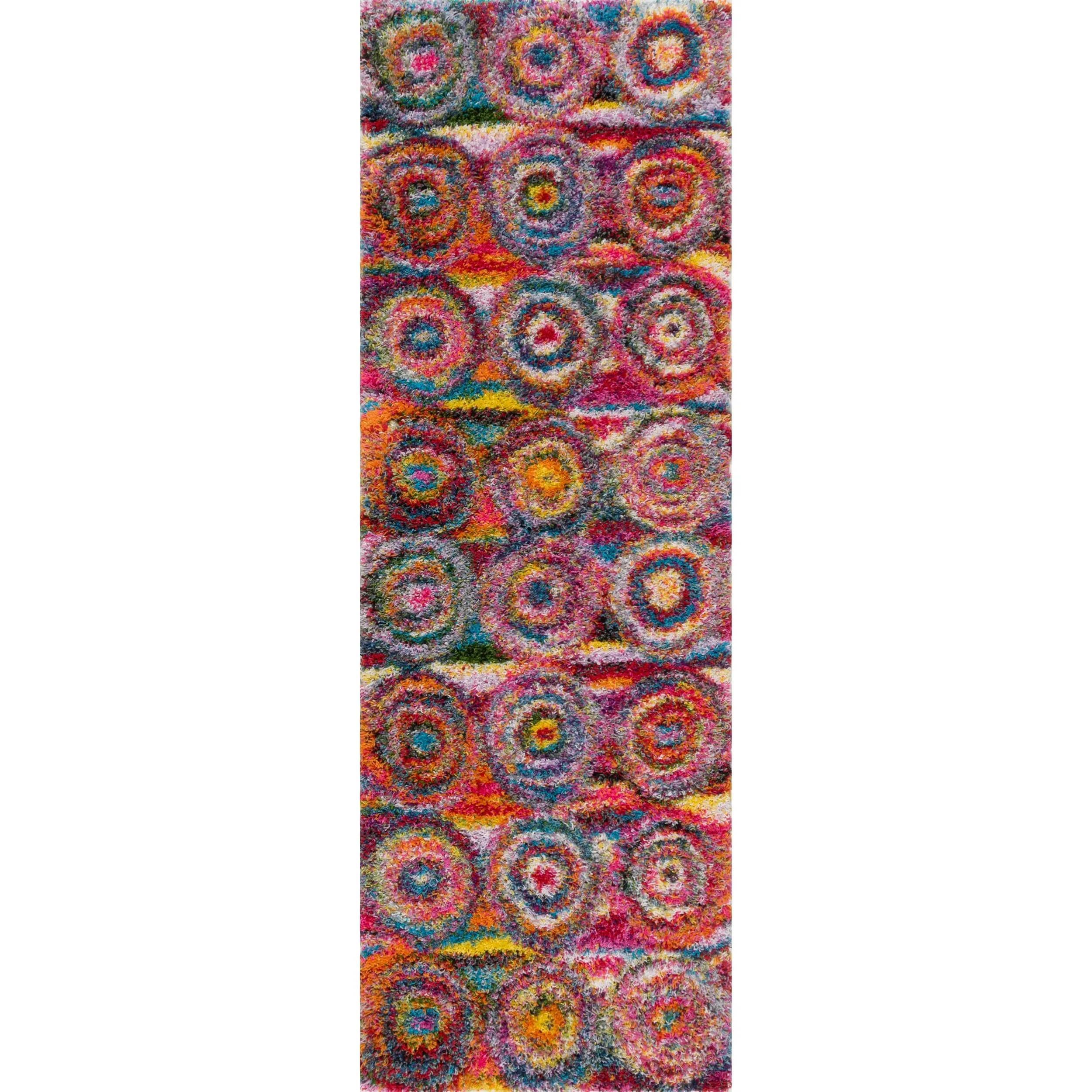 Nuloom Kindra Bohemian Circles Shag Area Rug