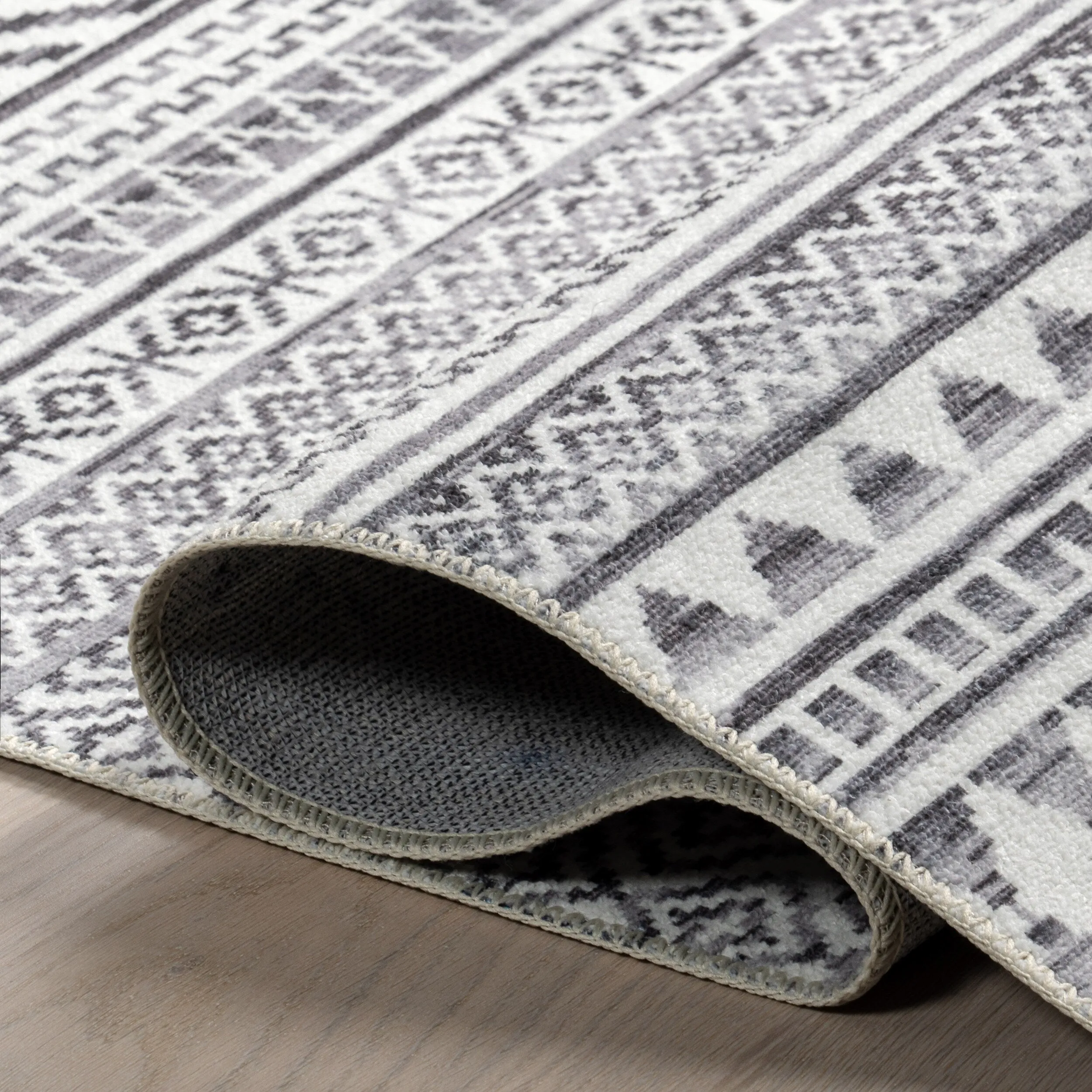Nuloom Kira SpinClean Machine Washable Tribal Geometric Area Rug