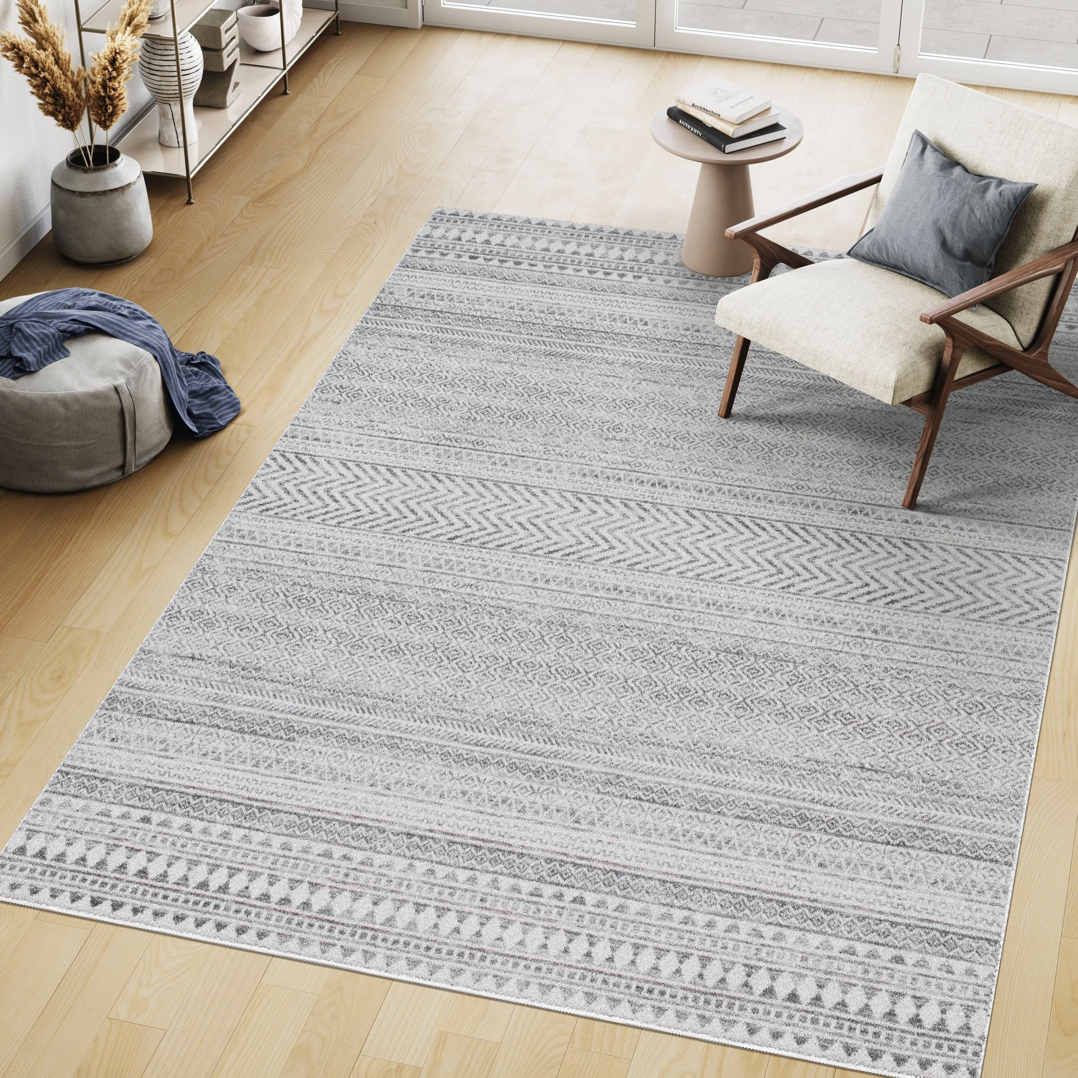Nuloom Kira SpinClean Machine Washable Tribal Geometric Area Rug