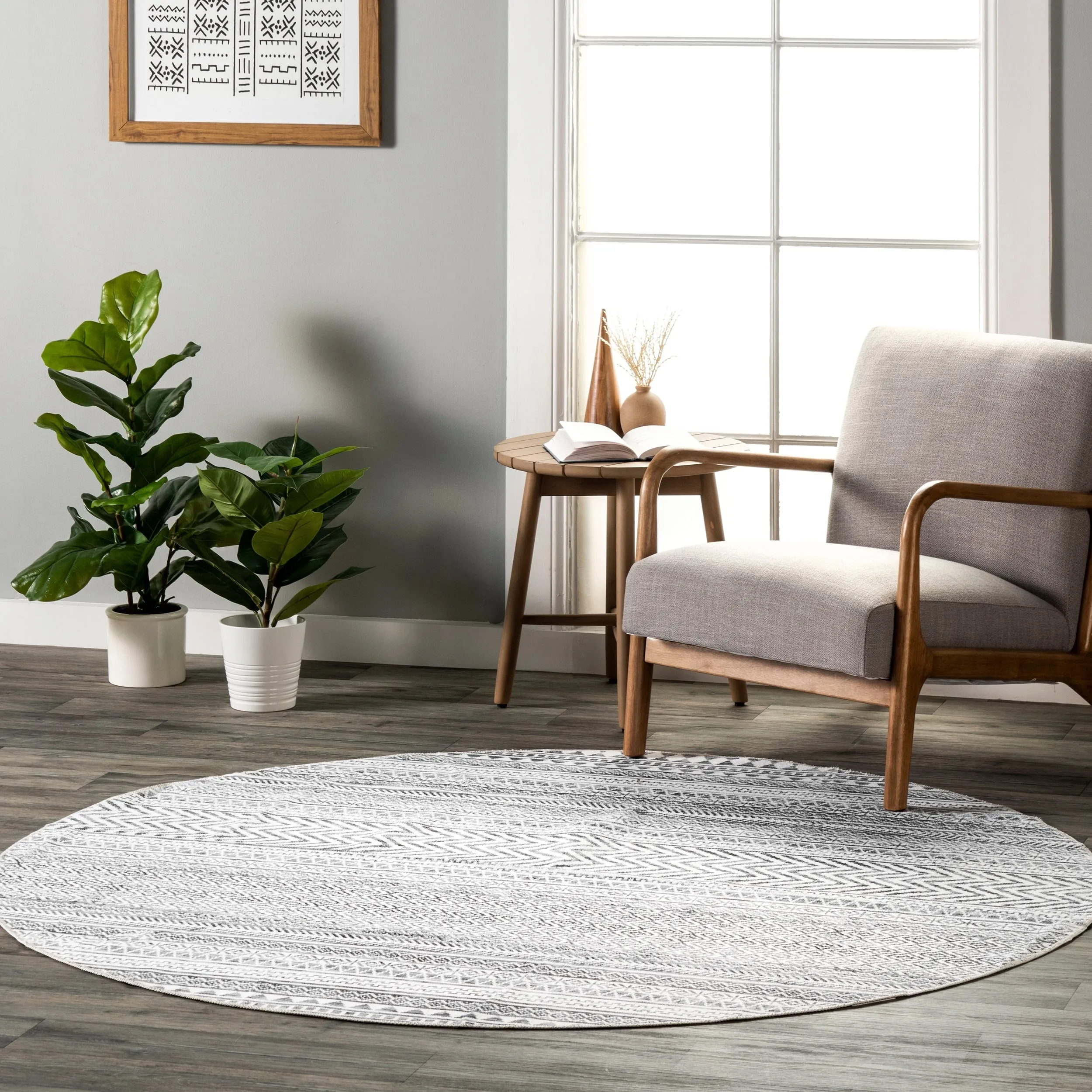 Nuloom Kira SpinClean Machine Washable Tribal Geometric Area Rug
