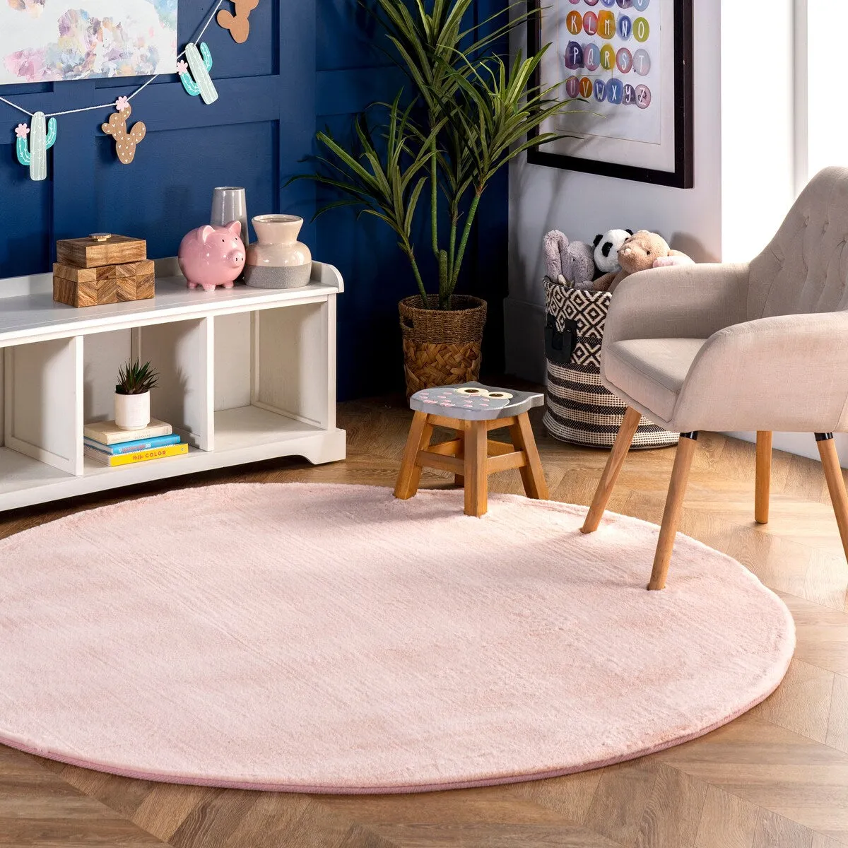 Nuloom Layne Soft Silky Faux Rabbit Fur Area Rug