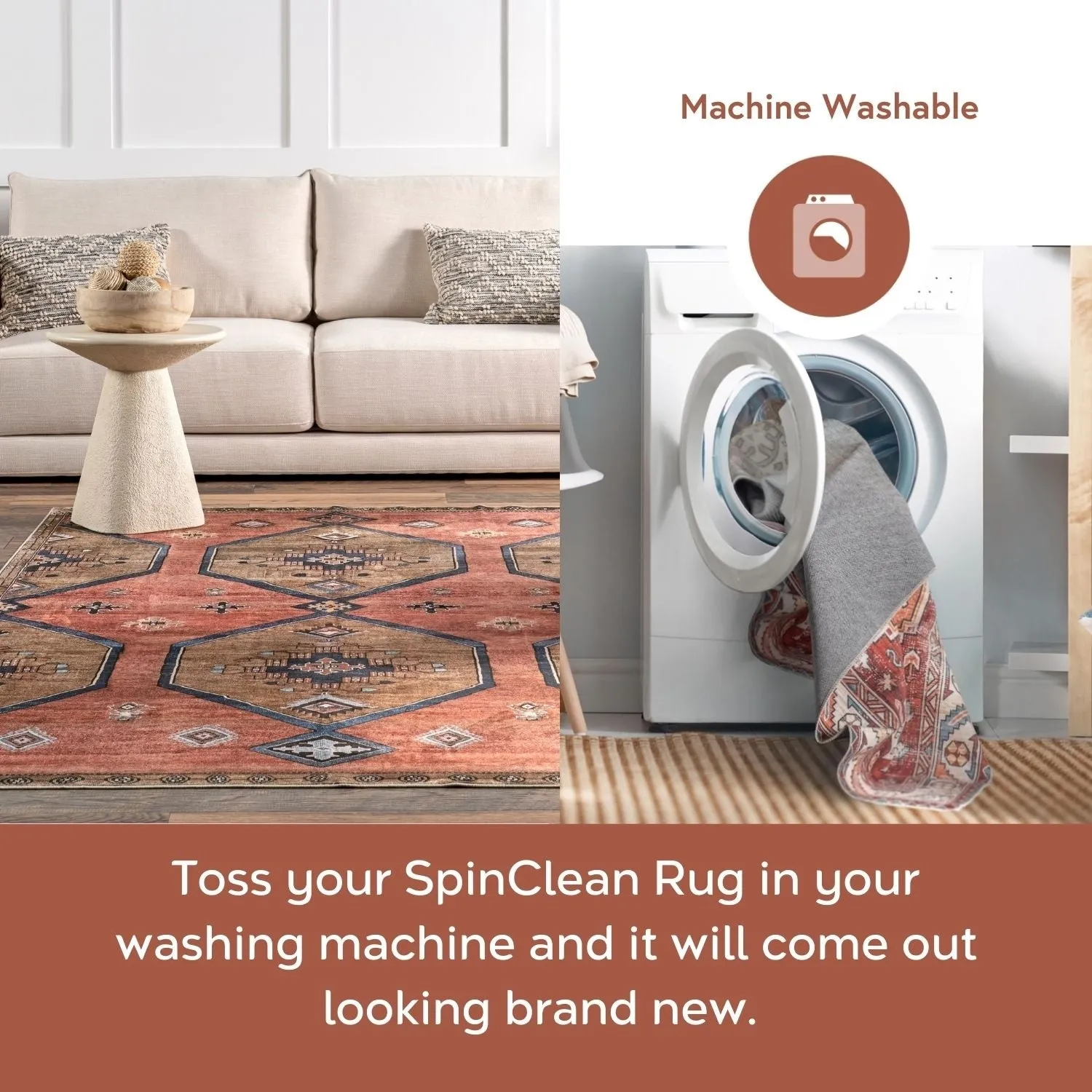 Nuloom Lolita Faded Machine Washable Indoor/Outdoor Area Rug