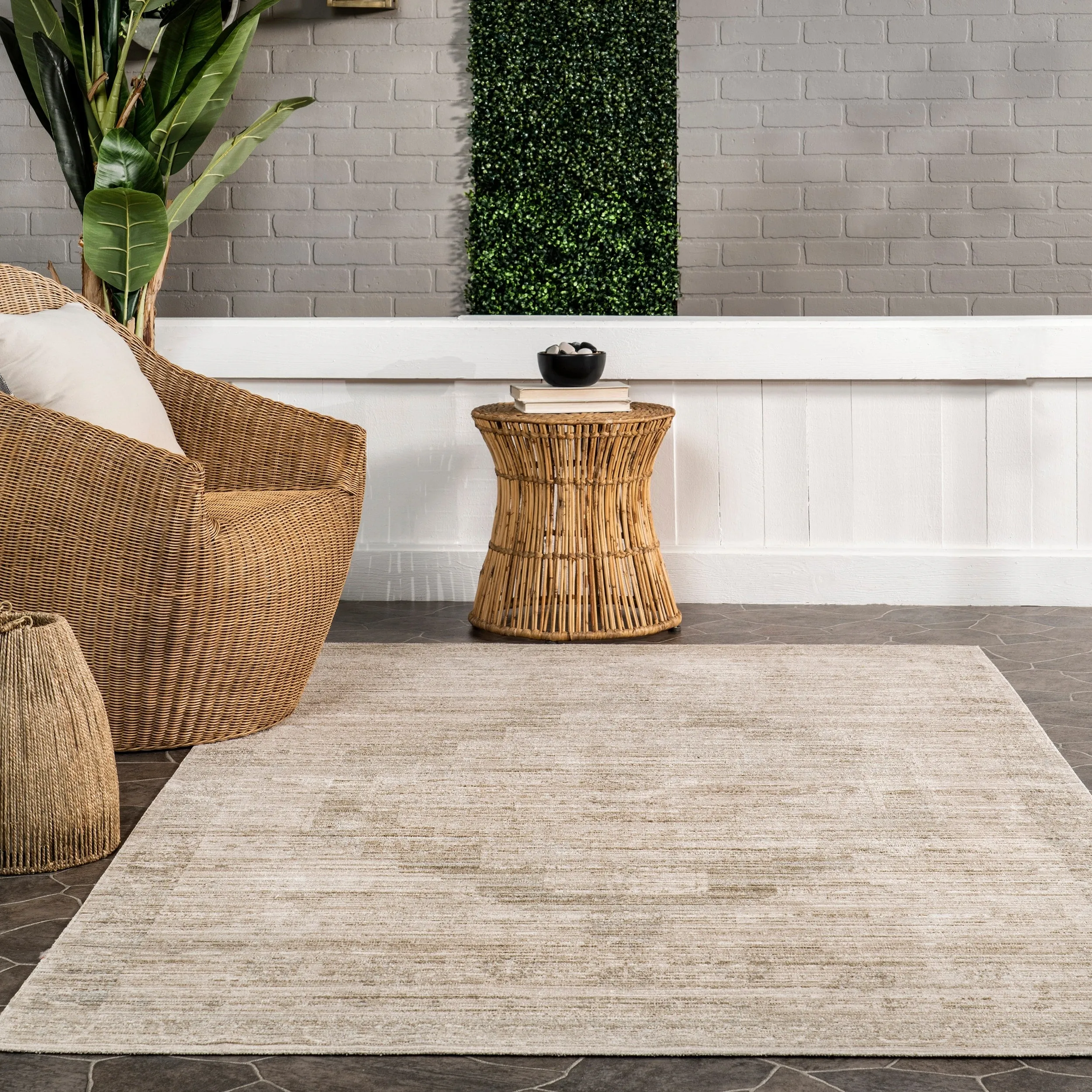 Nuloom Lotus Vintage Machine Washable Indoor/Outdoor Area Rug