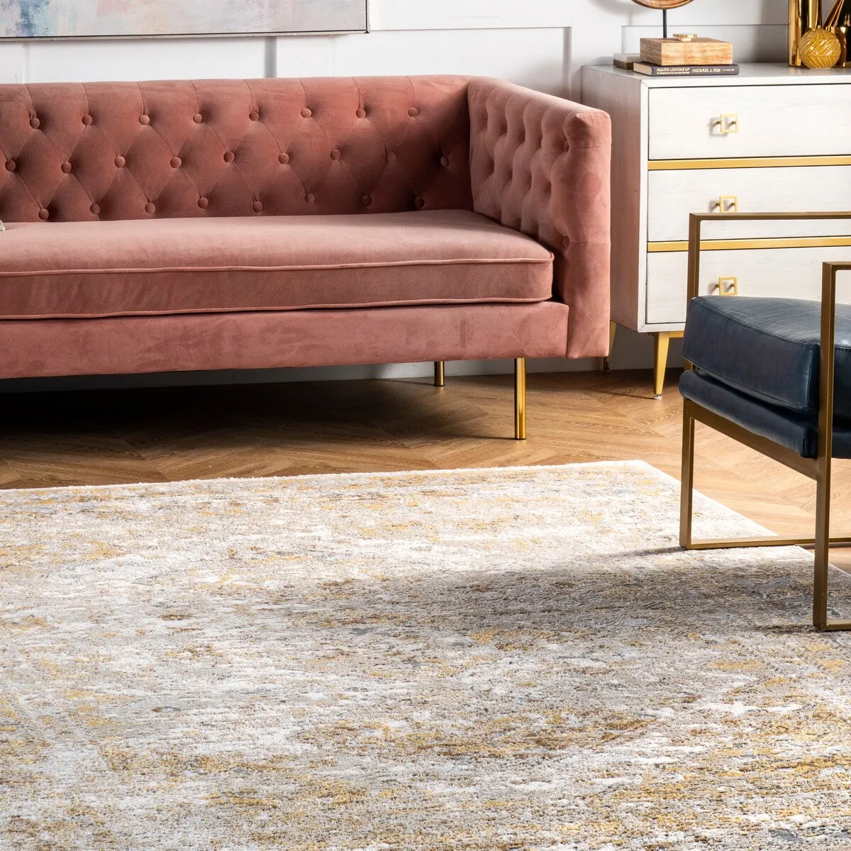 Nuloom Madisson Vintage Faded Medallion Area Rug