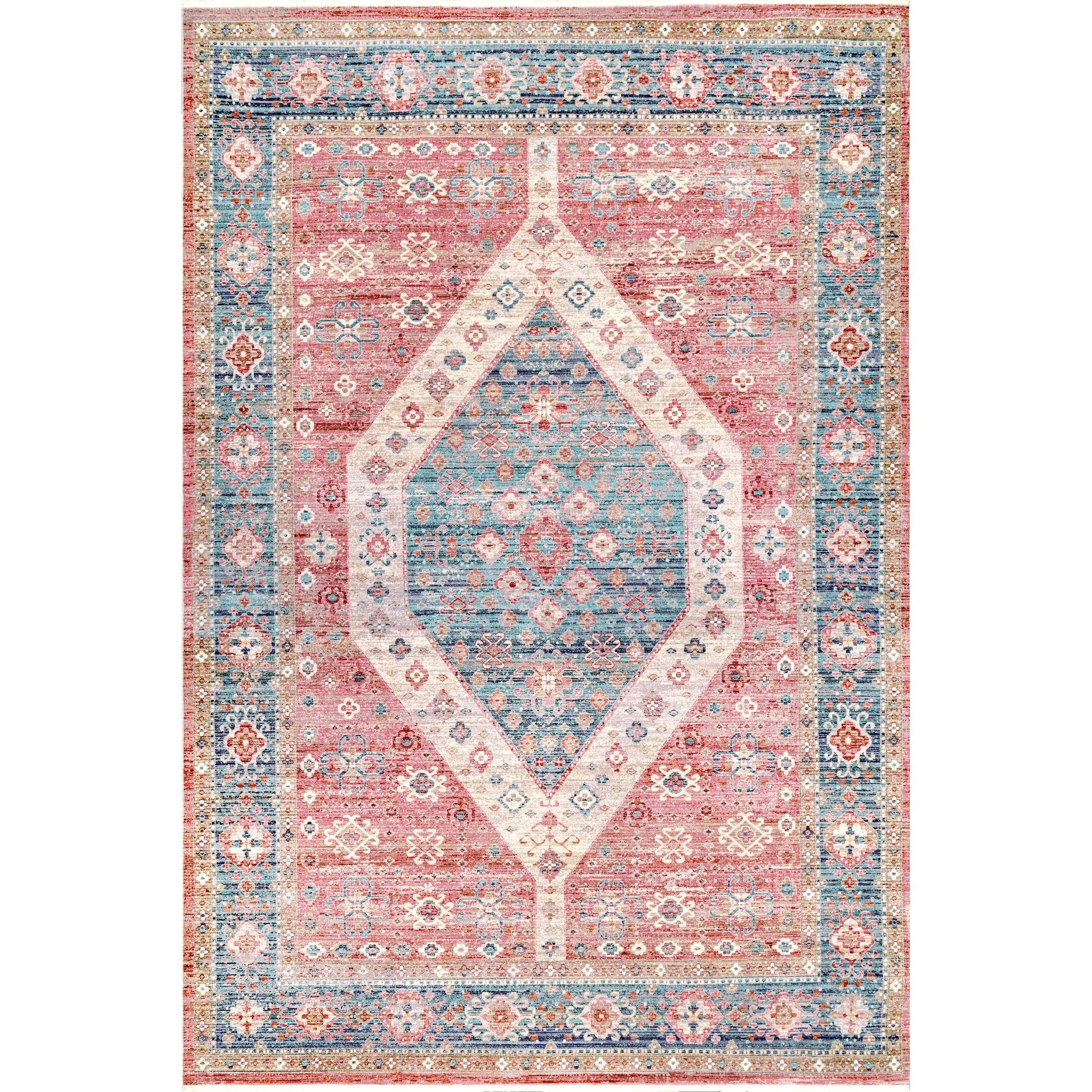 Nuloom Medallion Harris Faded Area Rug