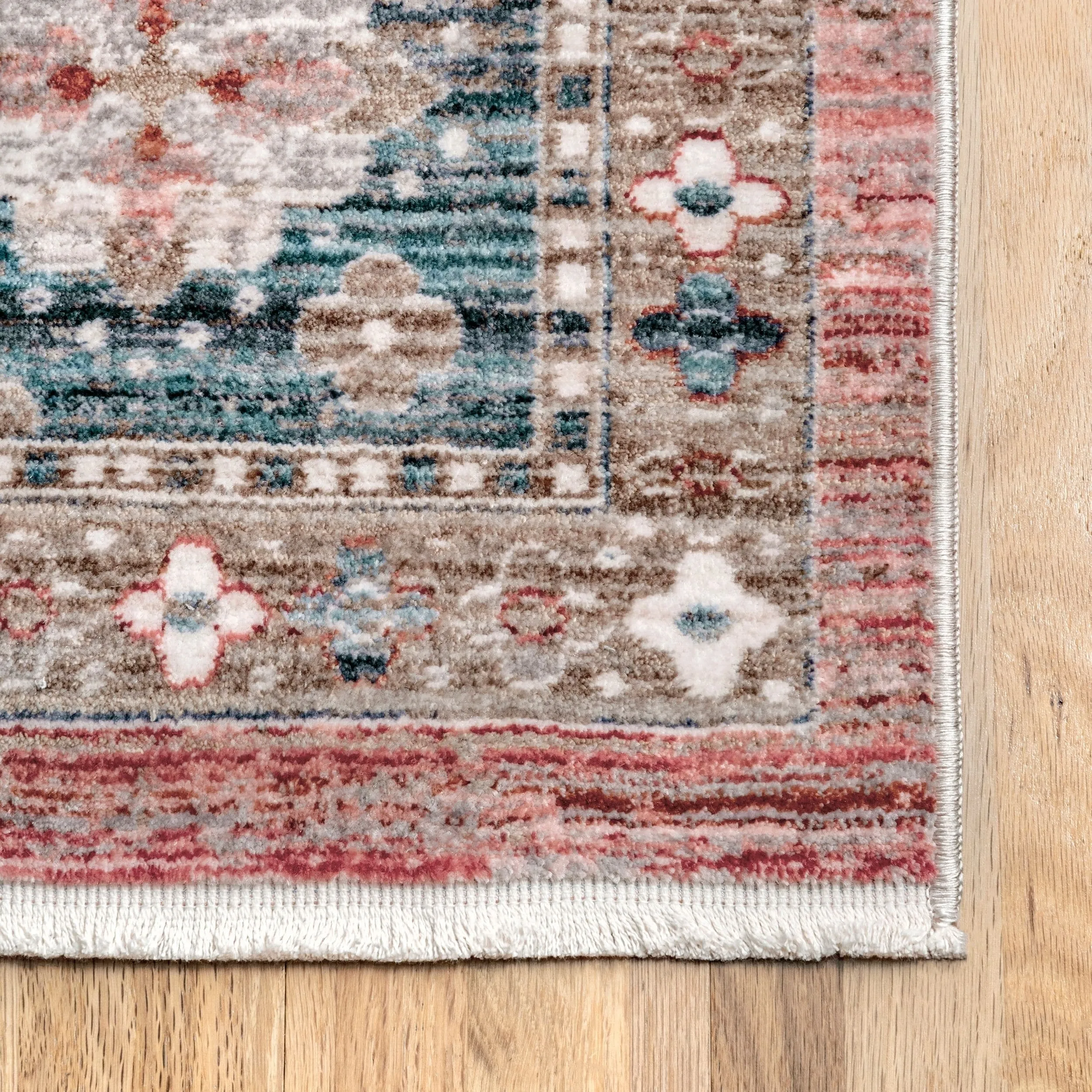 Nuloom Medallion Harris Faded Area Rug