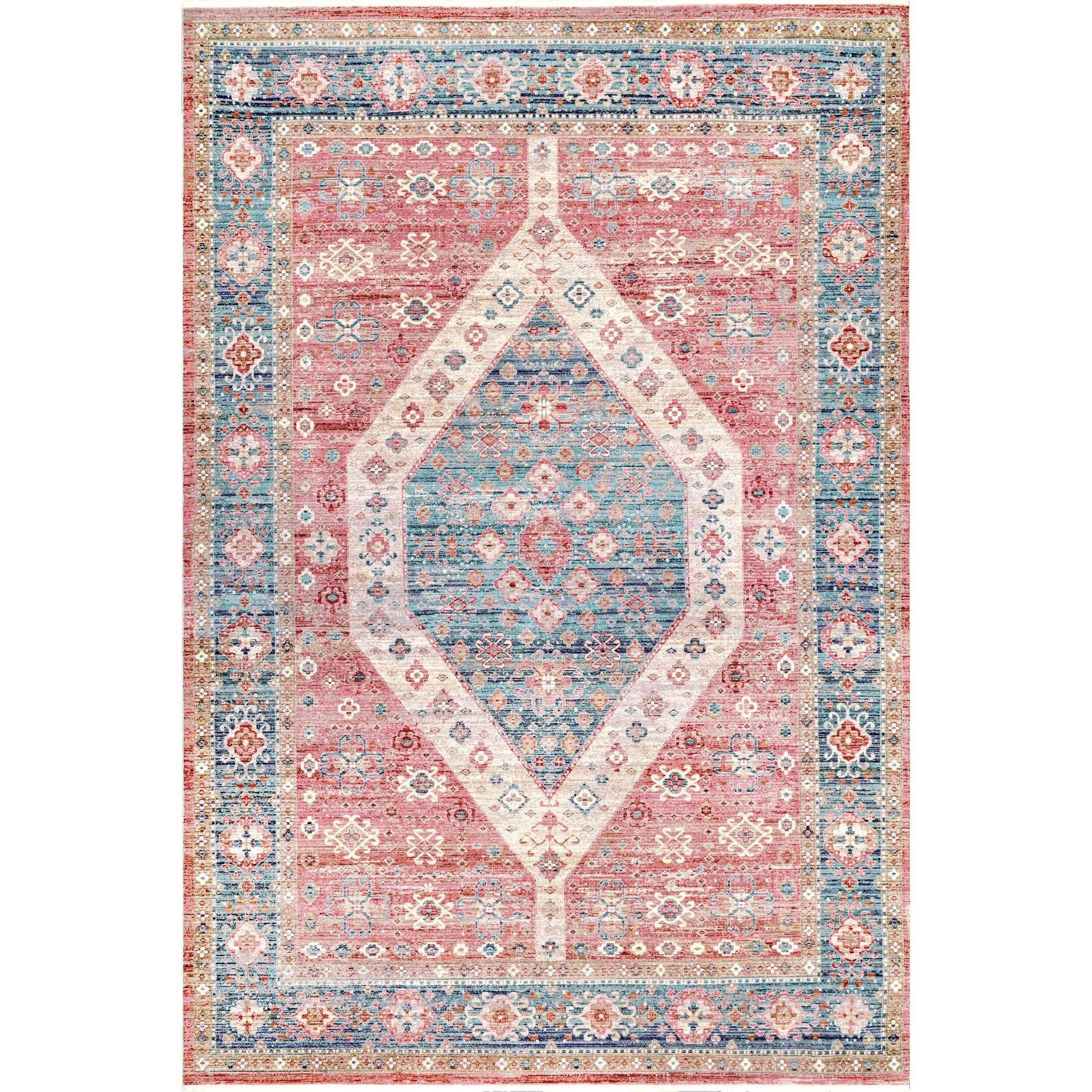 Nuloom Medallion Harris Faded Area Rug