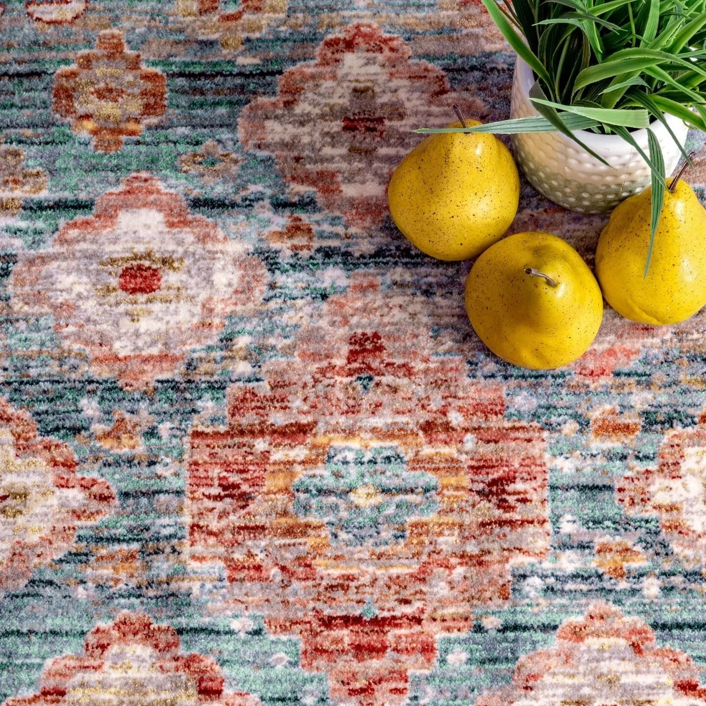 Nuloom Medallion Harris Faded Area Rug