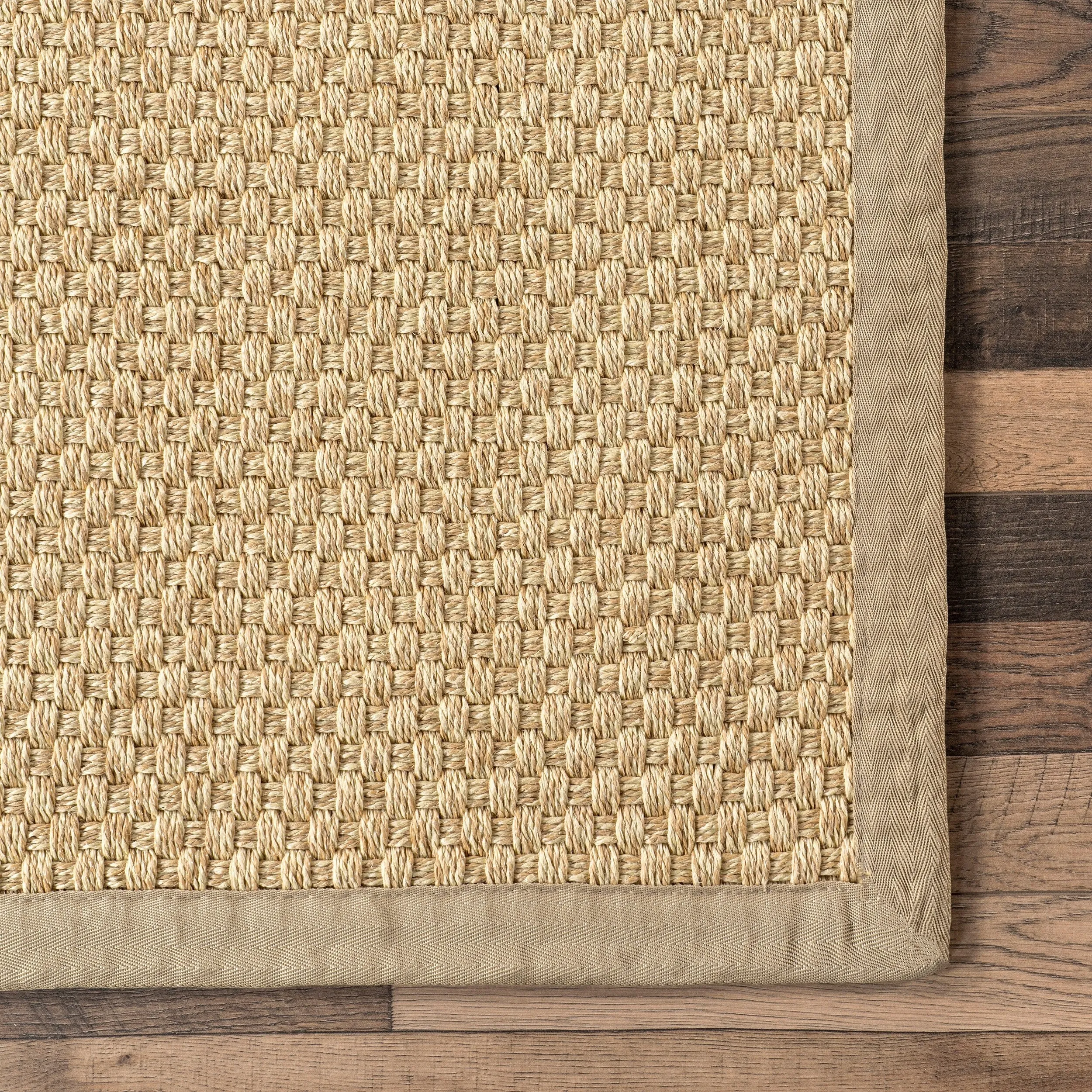 Nuloom Meena Faux Seagrass Bordered Indoor/Outdoor Area Rug